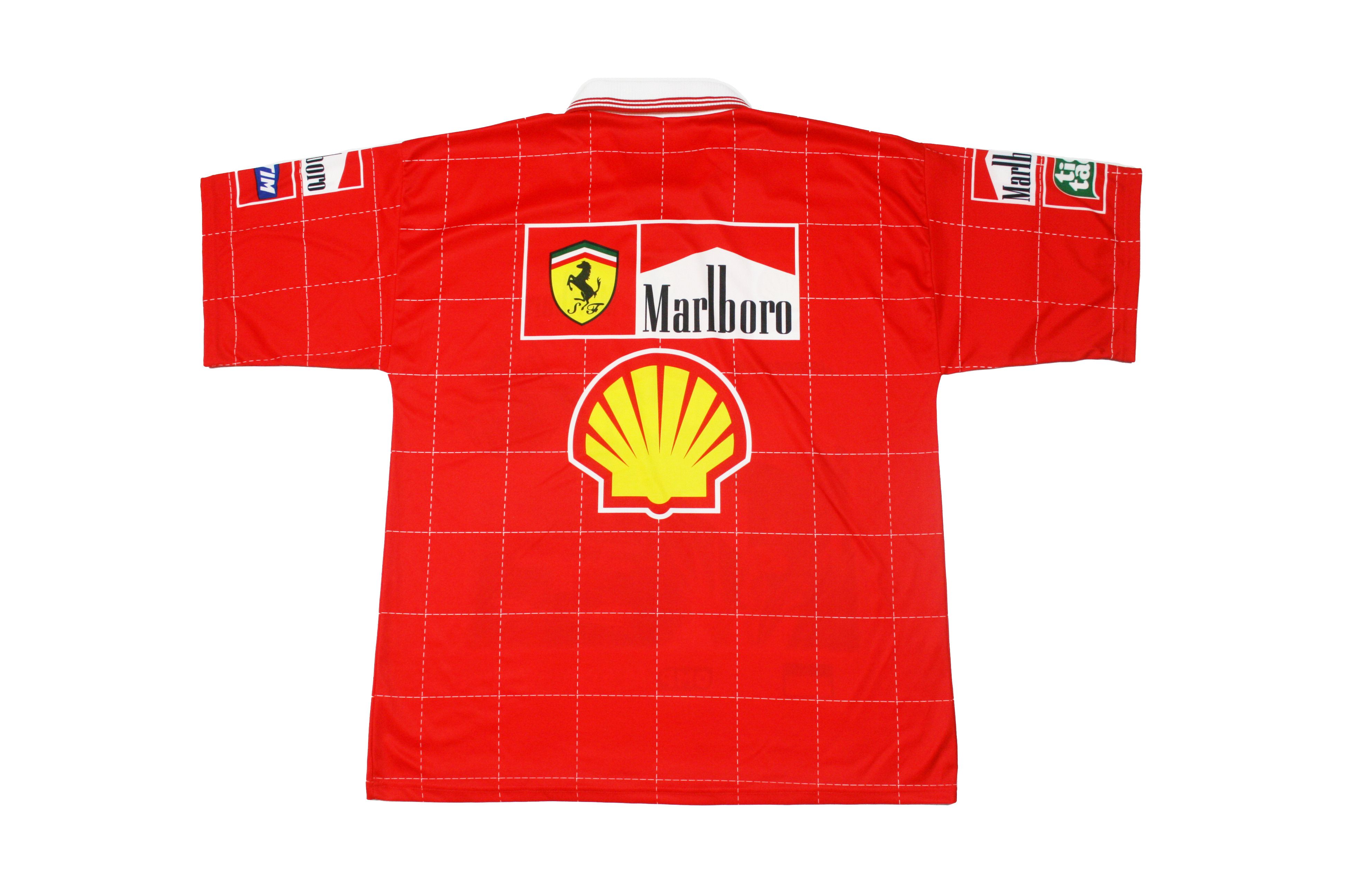 Ferrari 90S Formula 1 Marlboro Michael Schumacher Big Logo Jersey Size US XXL / EU 58 / 5 - 2 Thumbnail