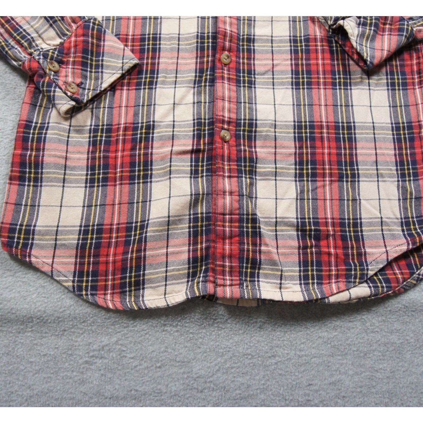 TNA Tna Shirt Womens Red Button Down Long Sleeve Boyfriend Fit Aritzia 2XSmall XXS Size XXS / US 00 / IT 34 - 3 Thumbnail
