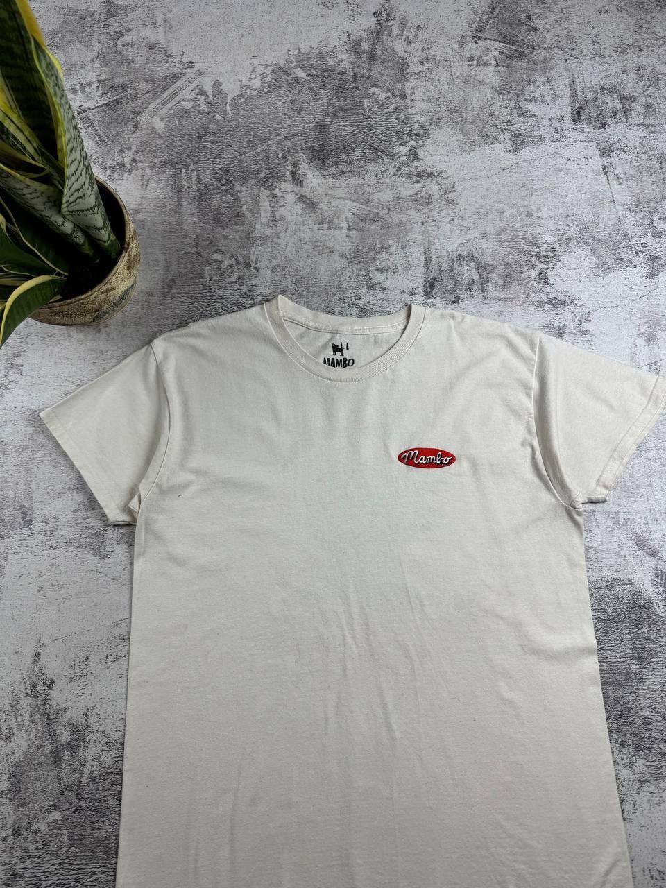 Mambo Mambo Graphic Men’s L Beige Surf Logo 100% Cotton Basic Jersey T Shirt Tee Shirt Size US L / EU 52-54 / 3 - 10 Thumbnail