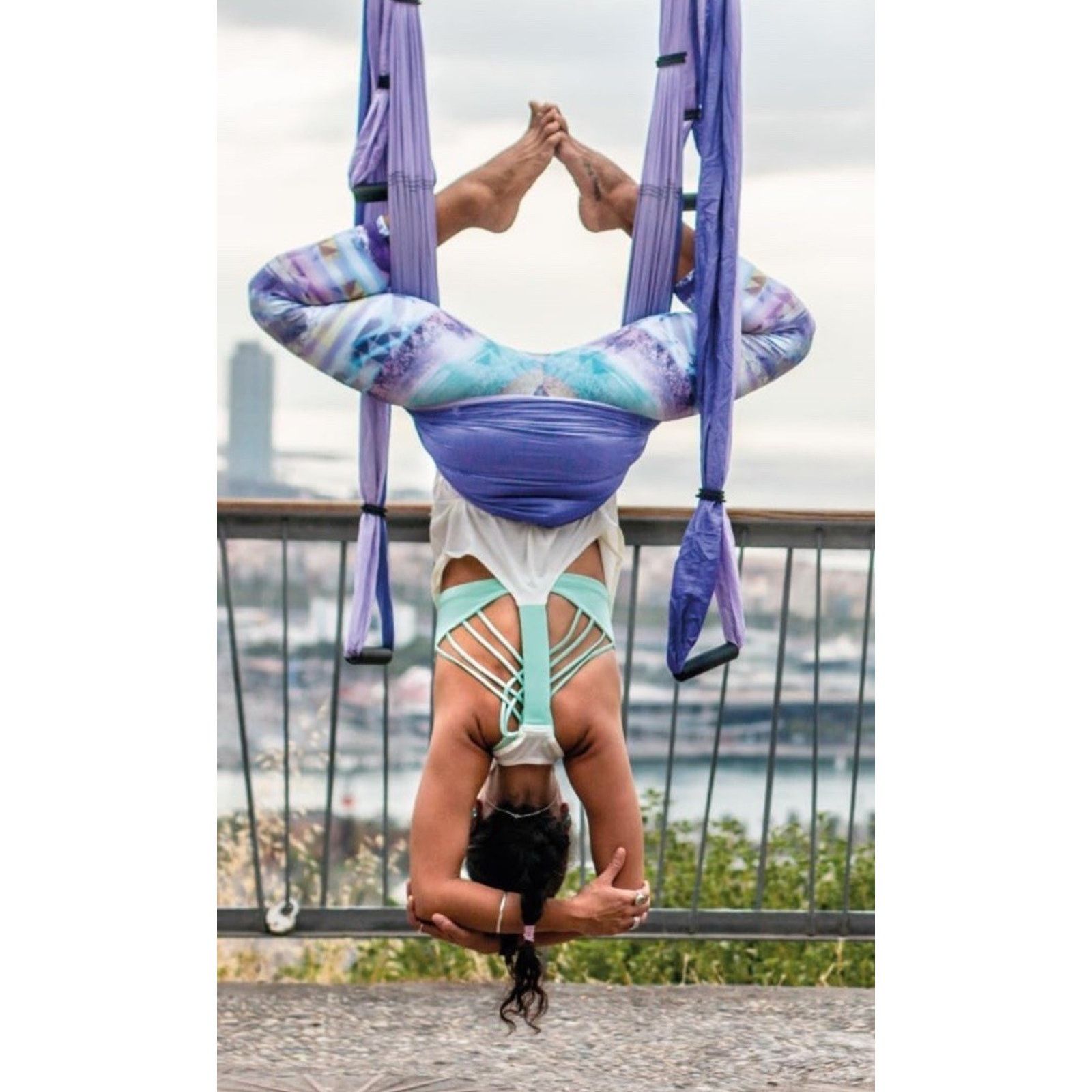 Other YOGABODY Practice is Everything Yoga Trapeze Swing Purple Size ONE SIZE - 1 Thumbnail