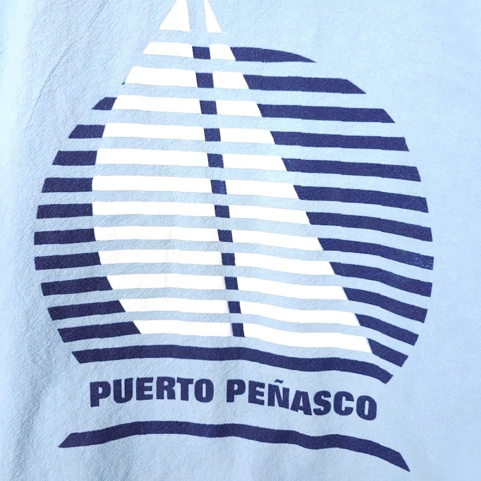 Vintage VINTAGE Puerto Penasco Shirt Hoodie Mens Size XL Blue Full Zip Travel Cotton Size US XL / EU 56 / 4 - 5 Thumbnail