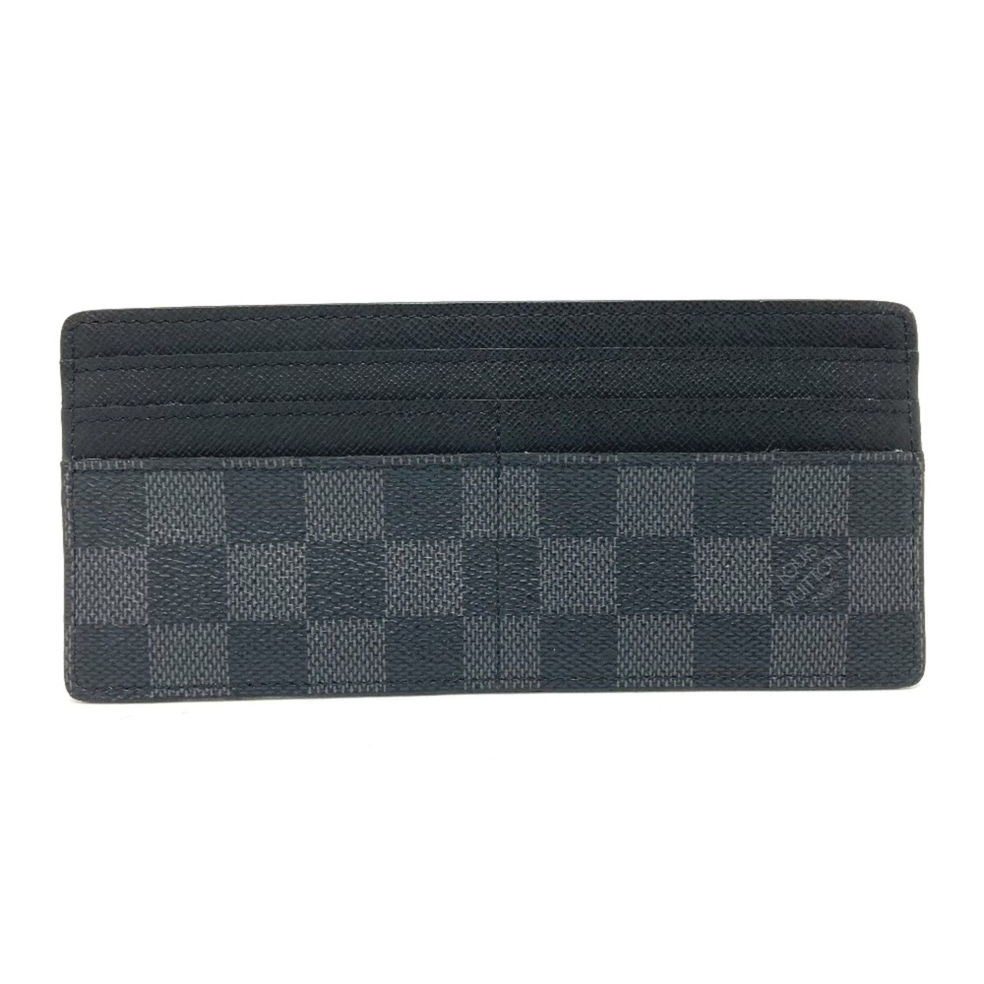 Louis Vuitton Louis Vuitton Damier Graphite Fashion Accessories Card Case Black Size ONE SIZE - 1 Thumbnail
