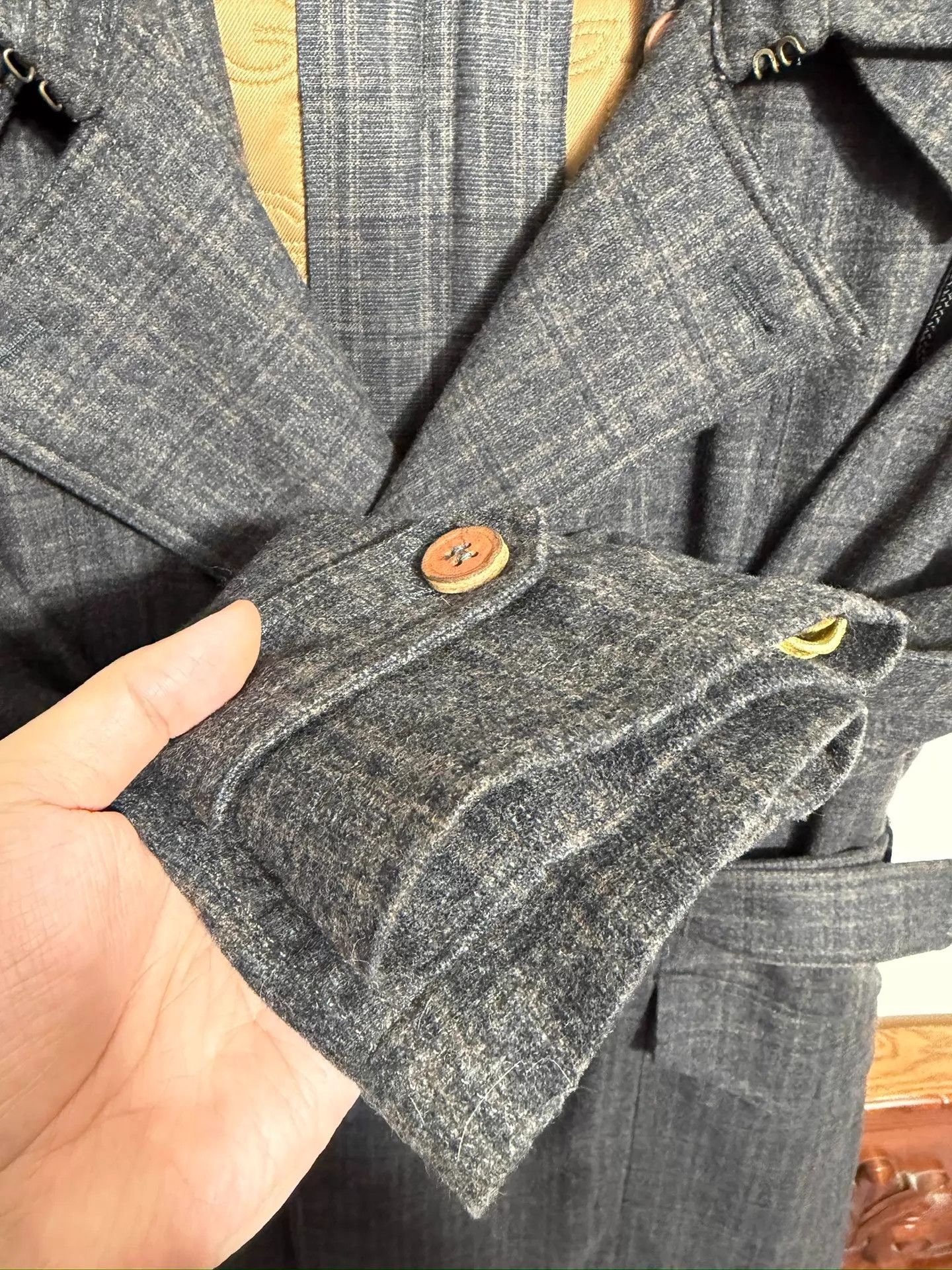 Dolce & Gabbana DG Checkered Wool-Blend Padded Windbreaker 54 Size US L / EU 52-54 / 3 - 5 Thumbnail