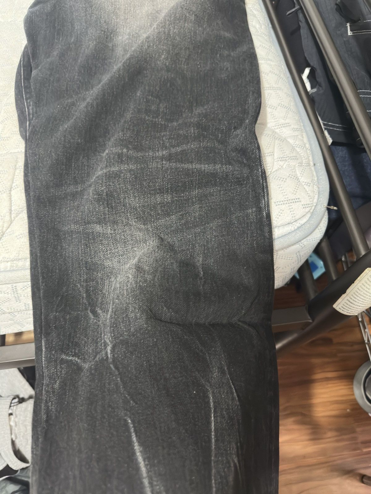 Supreme Supreme Distressed Loose Fit Selvedge Jeans 34 Washed Black Size US 34 / EU 50 - 11 Thumbnail