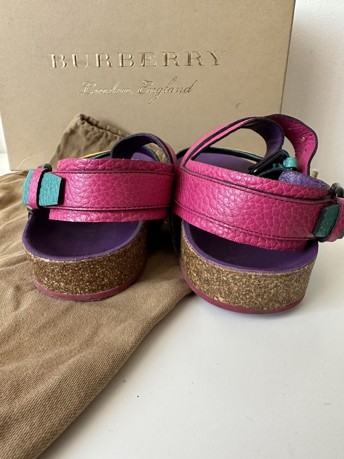 Burberry Burberry multicolour leather sandals Size US 7 / IT 37 - 4 Thumbnail