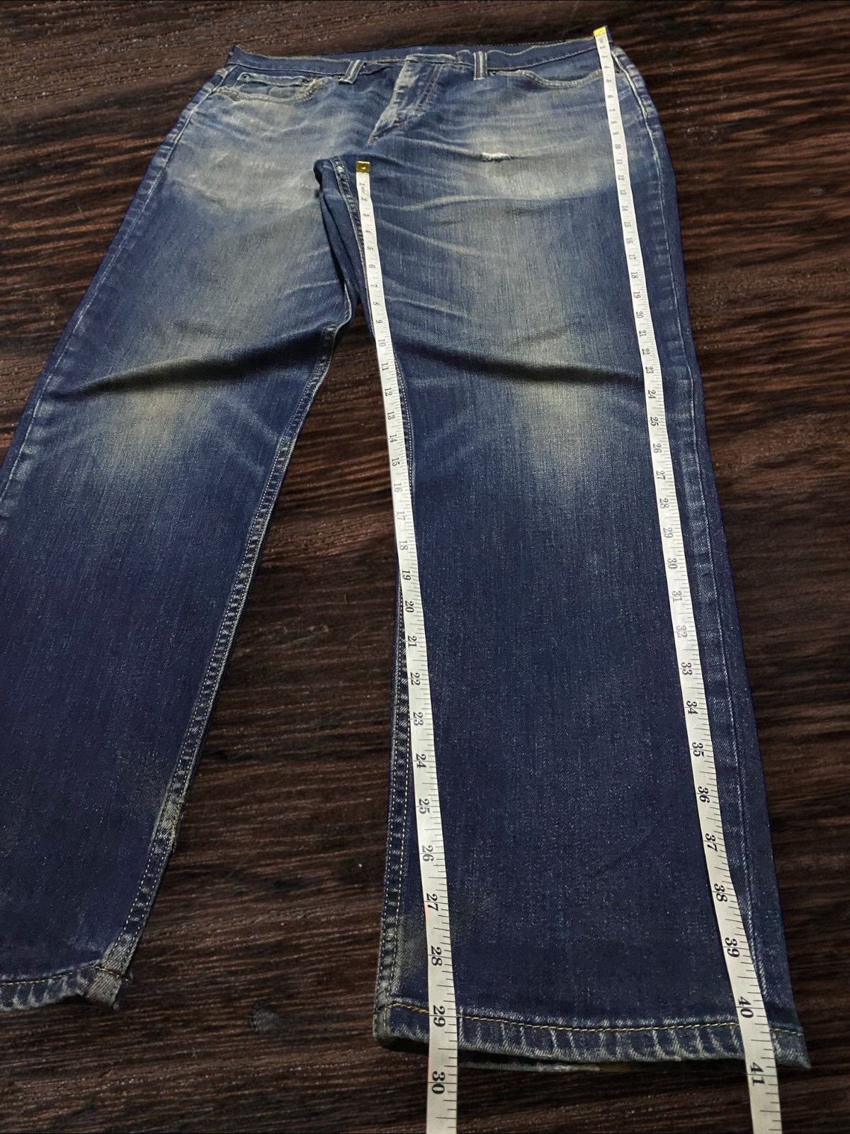 Levi's Vintage Levis 541 Mud Wash Distressed Slim Fit Jeans Size US 34 / EU 50 - 13 Thumbnail