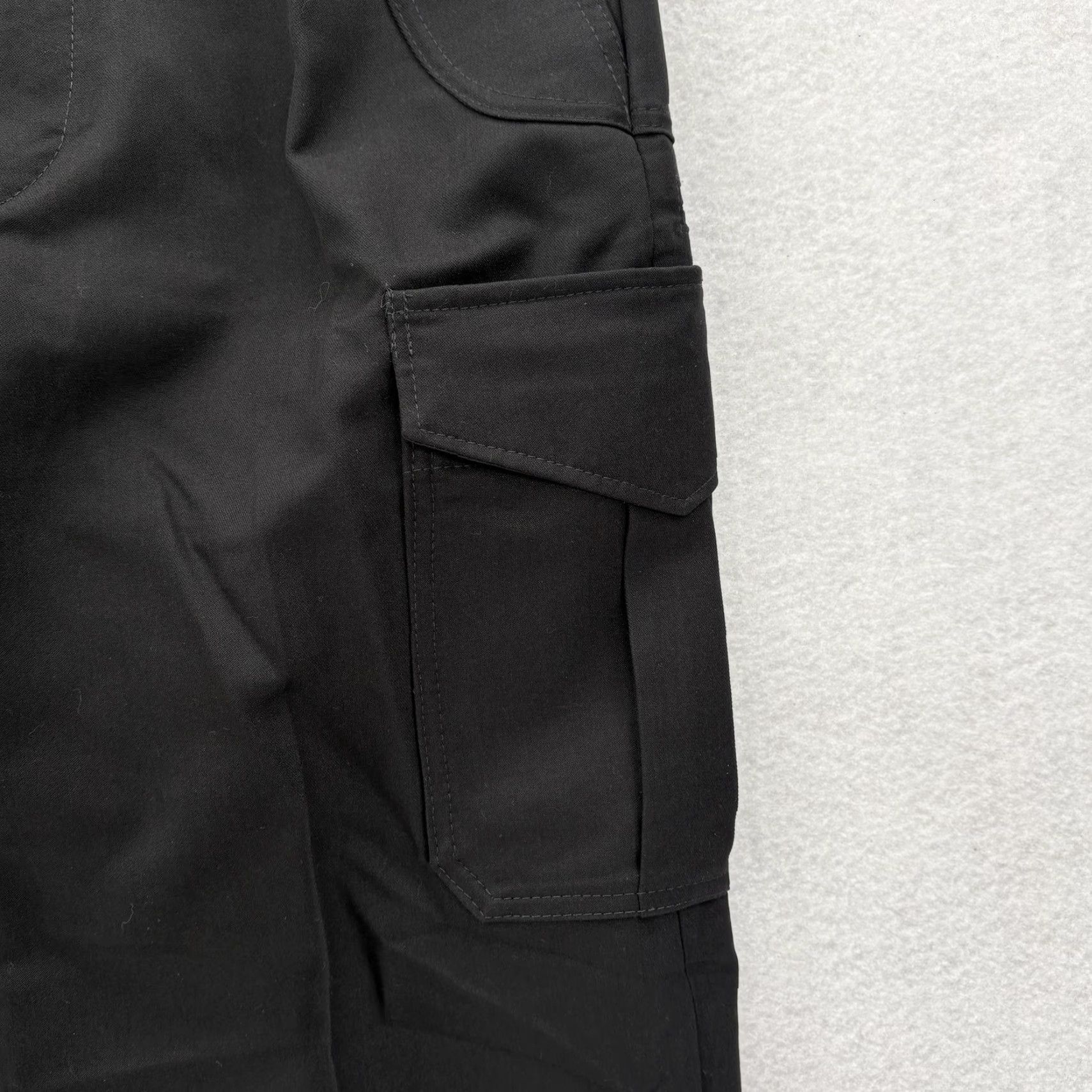 Vintage Bratwear Cargo Pants Mens 30x31 Black Tactical Uniform Elastic Waist Utility Workwear Pants Mens Black Size US 30 / EU 46 - 3 Thumbnail