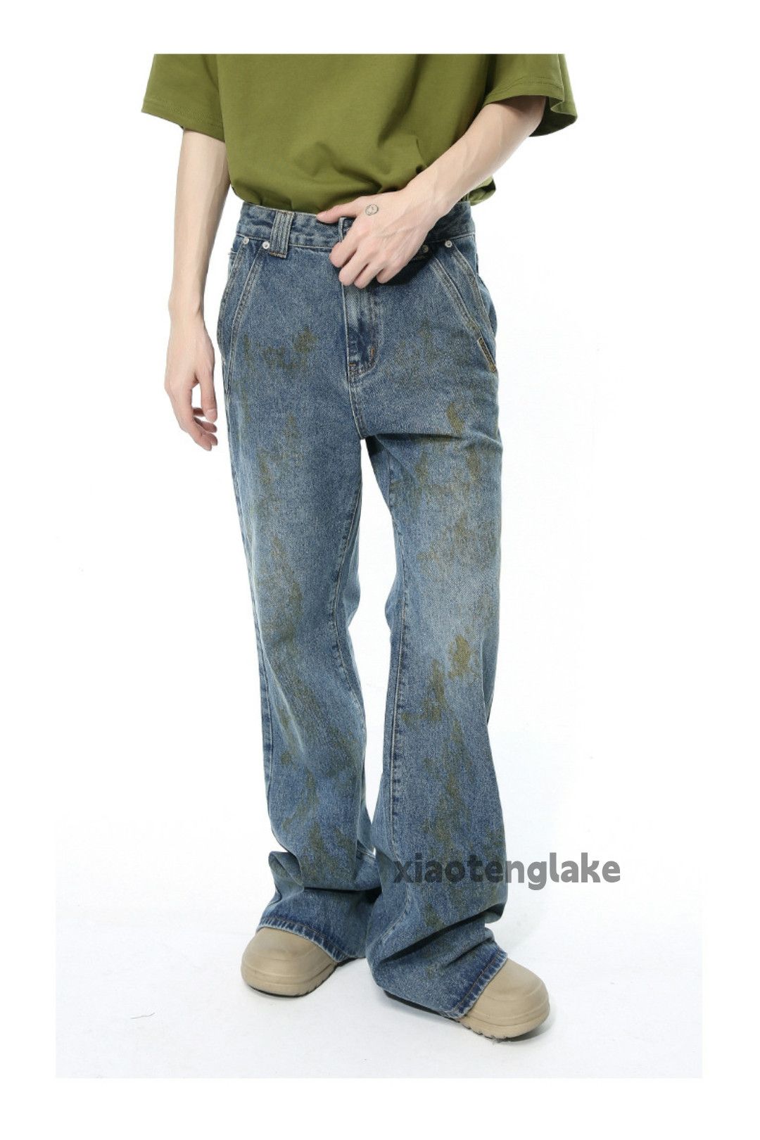 Jean × Vintage washed faded utility paint stain punk grunge jeans Size US 32 / EU 48 - 6 Thumbnail