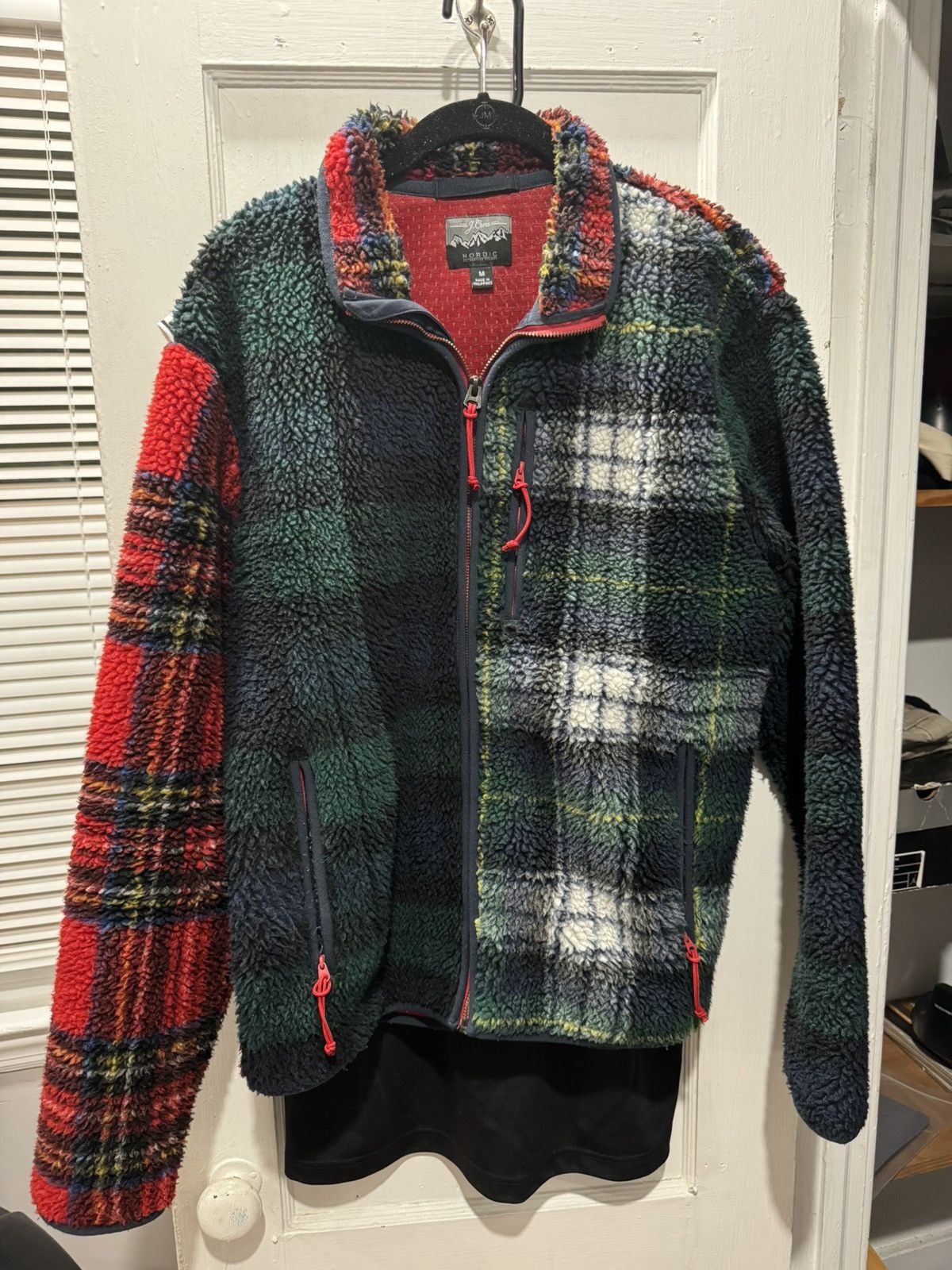 J.Crew J Crew Plaid Sherpa Jacket Sz M Size US M / EU 48-50 / 2 - 1 Thumbnail