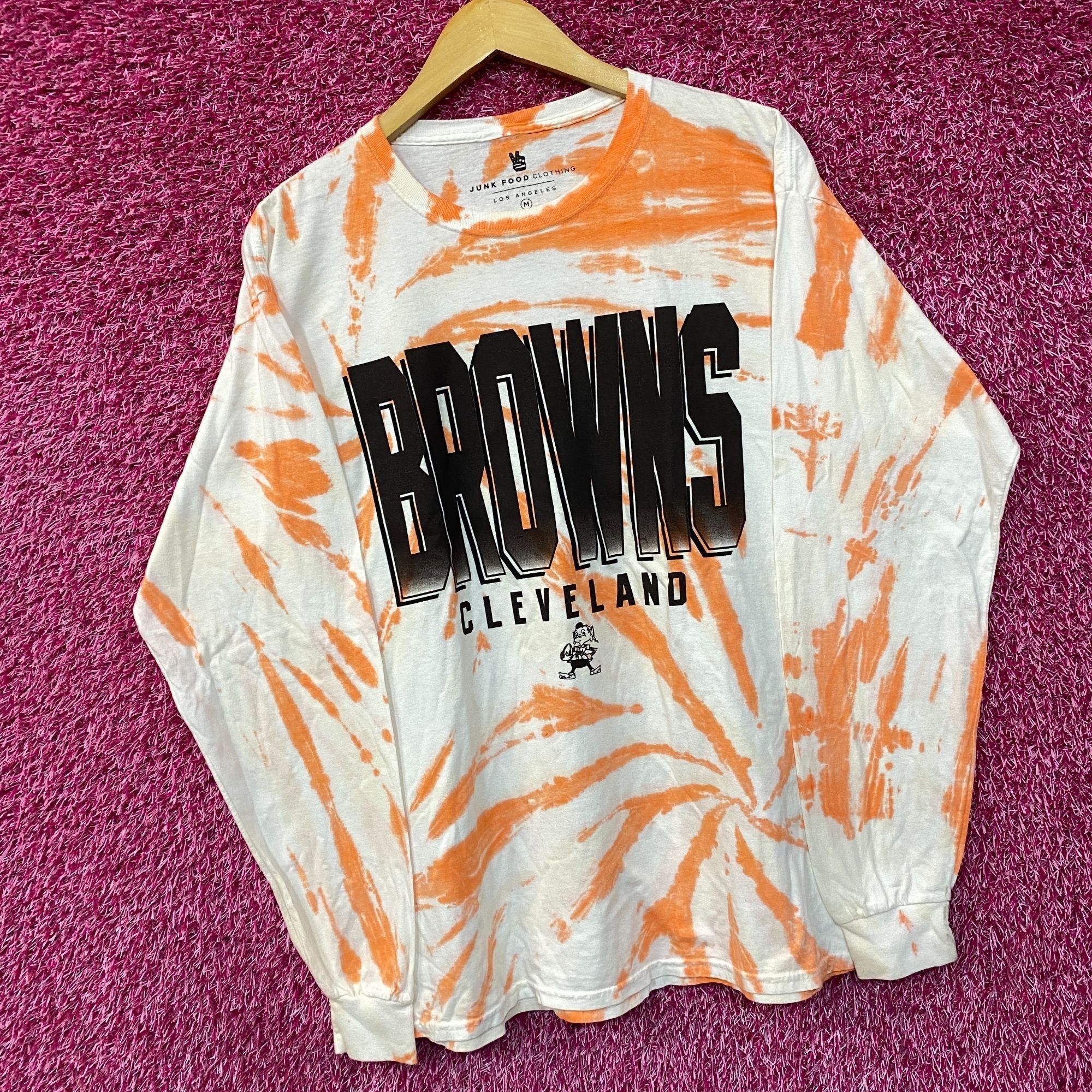 NFL NFL Franchise AFC North Cleveland Browns Tie-Dye Long Sleeve Size US M / EU 48-50 / 2 - 3 Thumbnail