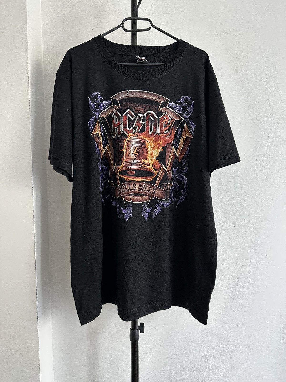 Band Tees AC/DC hells bells t shirt tee band rock metal heavy bootleg Size US XL / EU 56 / 4 - 1 Thumbnail