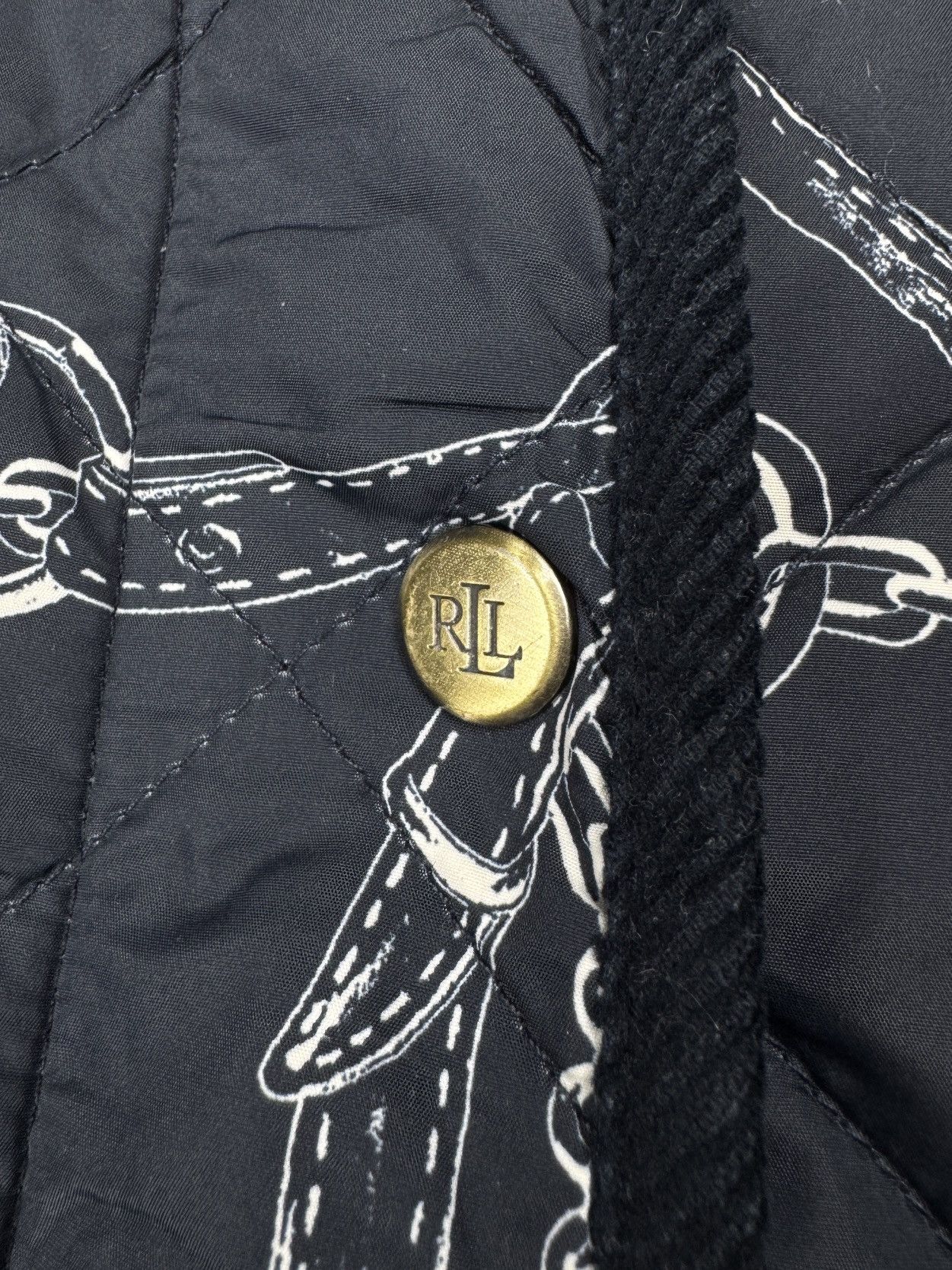 Lauren Ralph Lauren LAUREN RALPH LAUREN Black label Belting Print Quilted Jacket Size S / US 4 / IT 40 - 12 Thumbnail