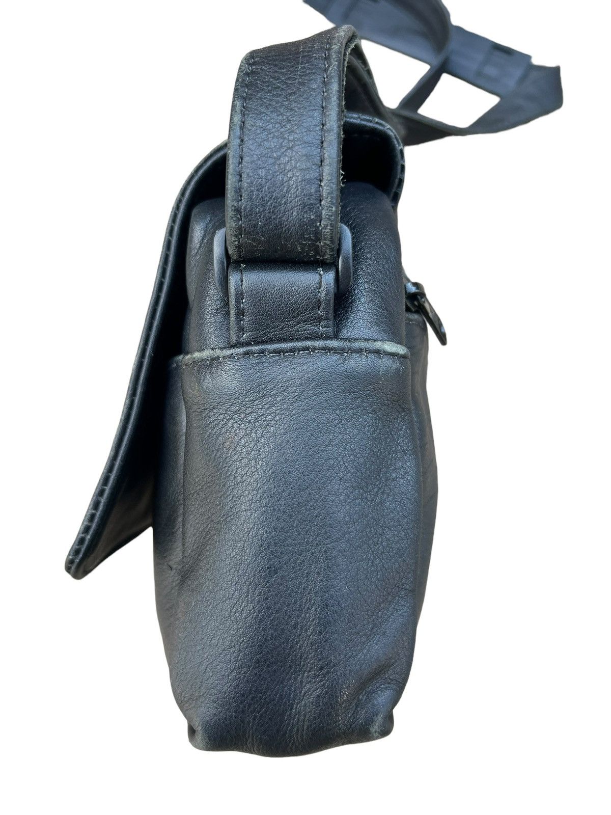Leather Vintage AmeriBag Usa Patina Black Leather Bag Size ONE SIZE - 13 Thumbnail