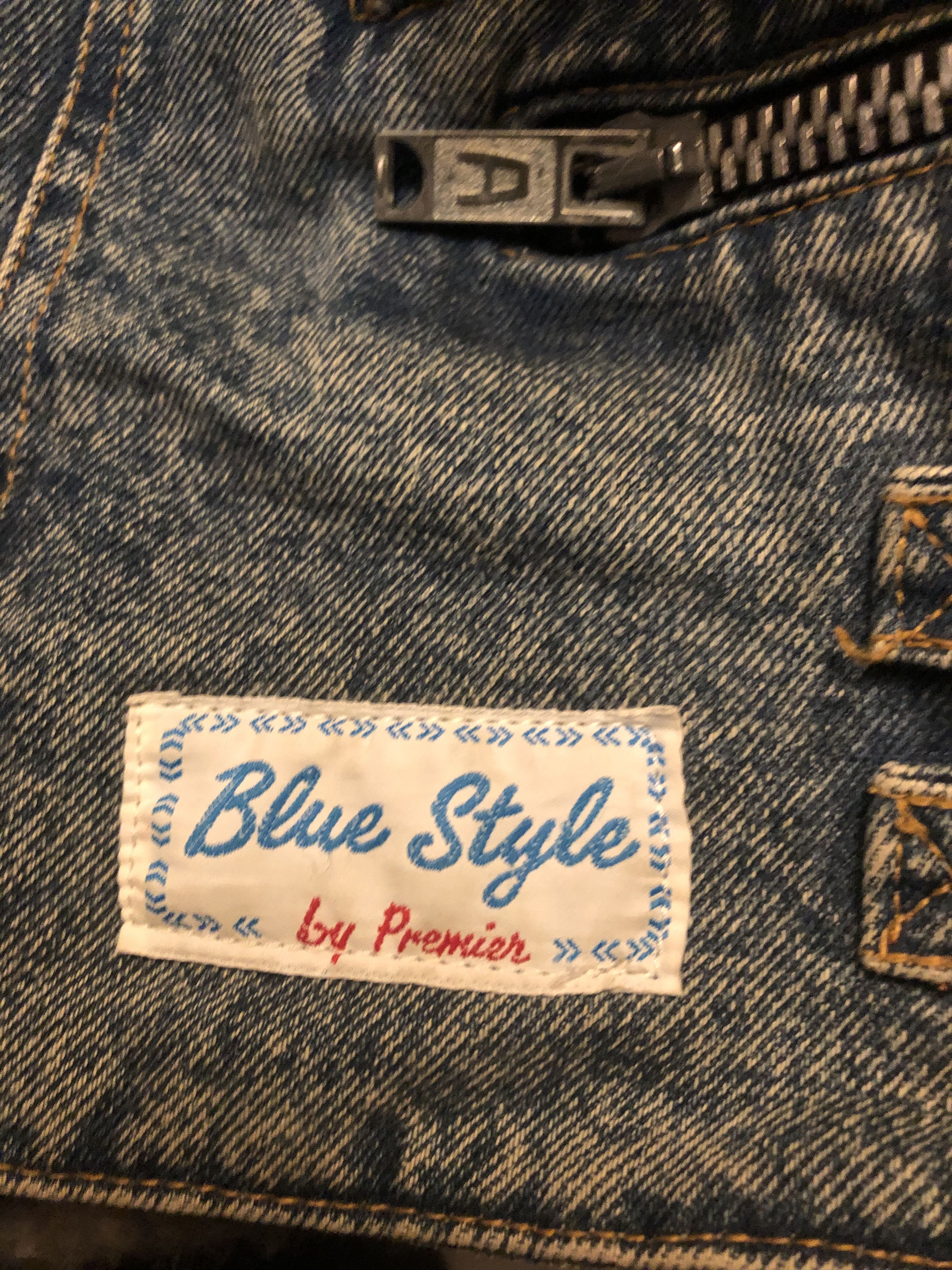 Other Rare Vintage 90s Denim Biker Jacket – Blue Style BY Premier Size US M / EU 48-50 / 2 - 8 Thumbnail