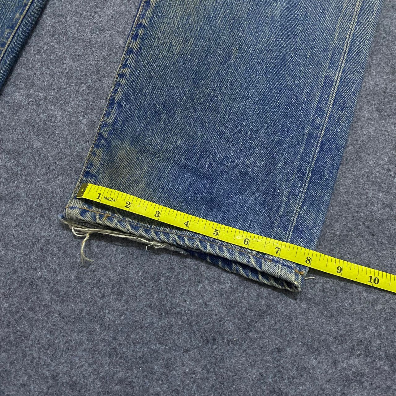 Levi's Vintage 90s Levis 501 Selvegde Patchwork Kurt Cobain Style Size US 33 - 8 Thumbnail