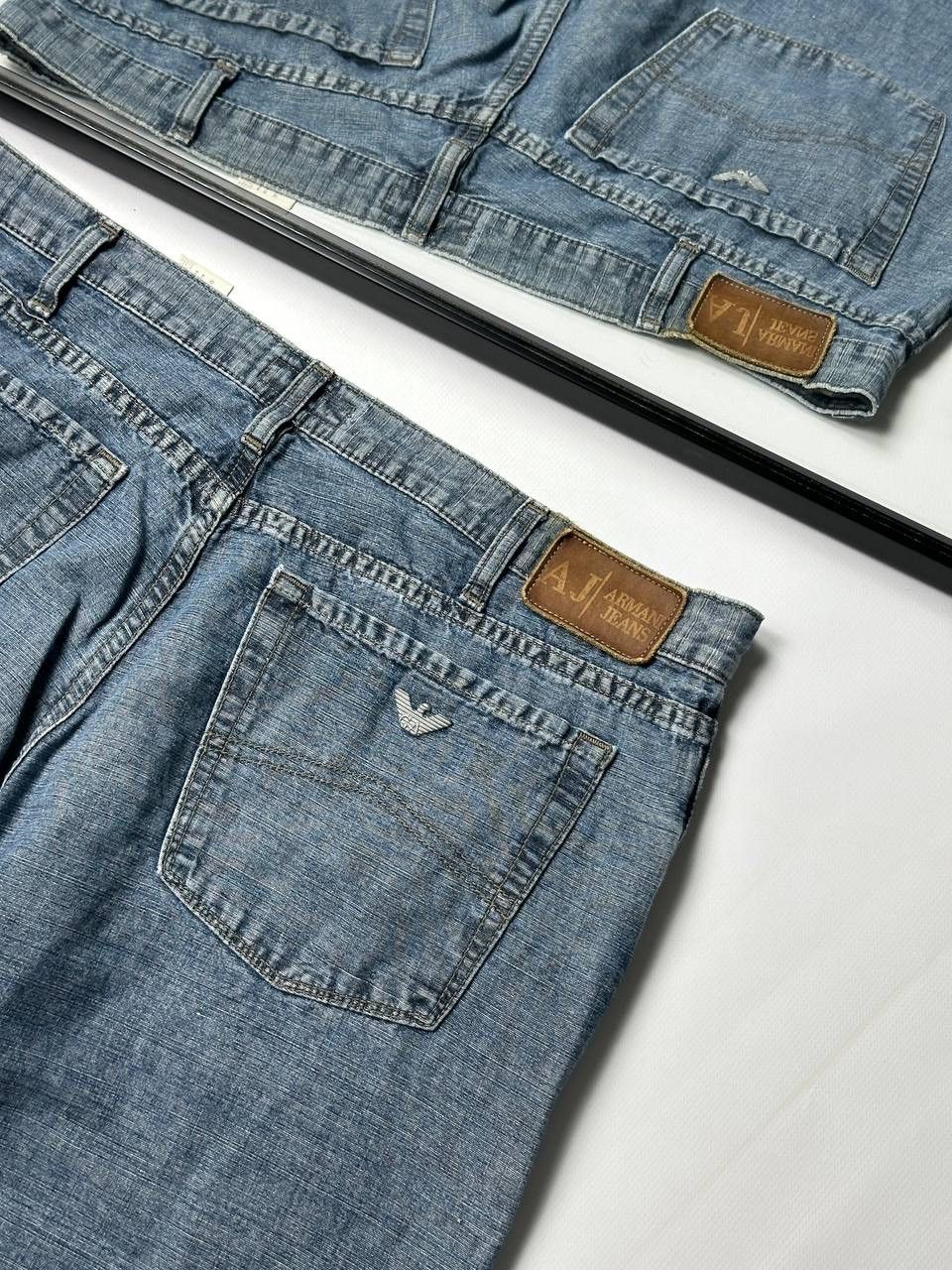 Armani Vintage 90s Metal Logo Armani Jeans Y2K Size US 36 / EU 52 - 4 Thumbnail