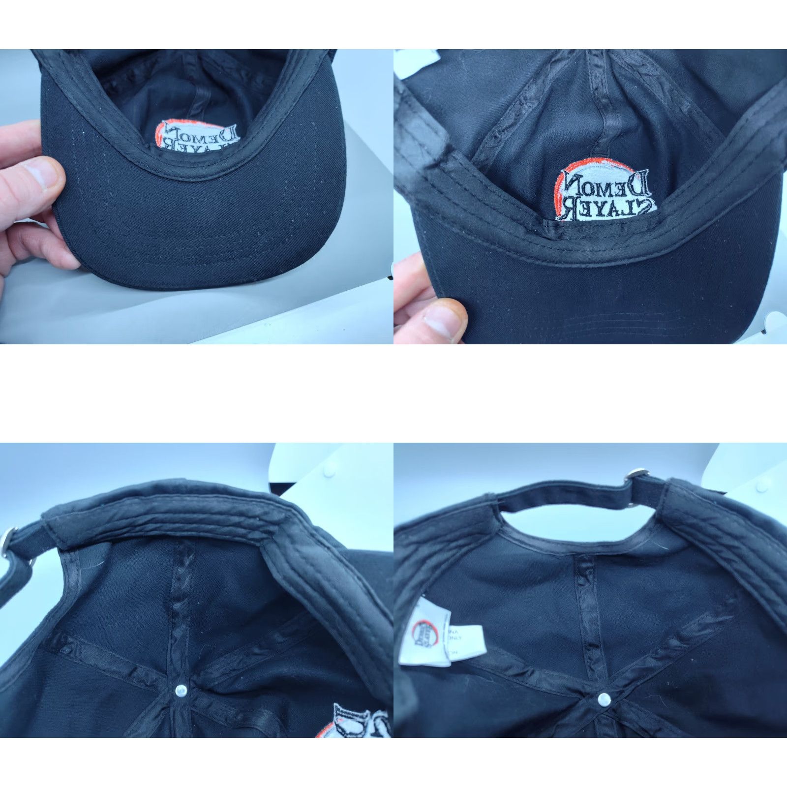 Vintage VINTAGE Demon Slayer Kimetsu No Yaiba Baseball Cap Unisex Hat Adjustable Strap Back Black Adjustable Anime Logo Mens Boys Mens Size ONE SIZE - 8 Thumbnail