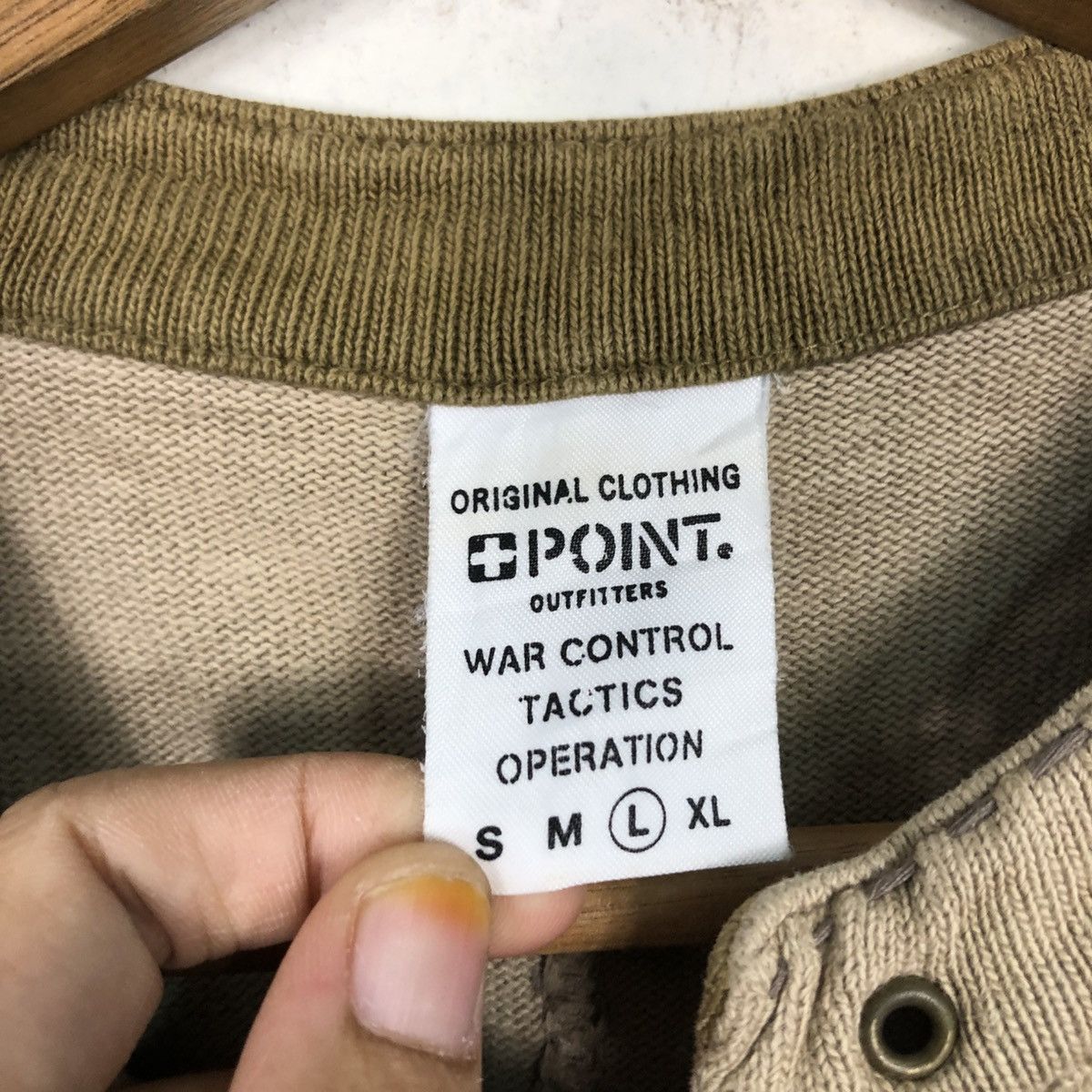 Japanese Brand 📌Vintage Sweatshirt War Control Tactic Operation Military Size US L / EU 52-54 / 3 - 16 Thumbnail
