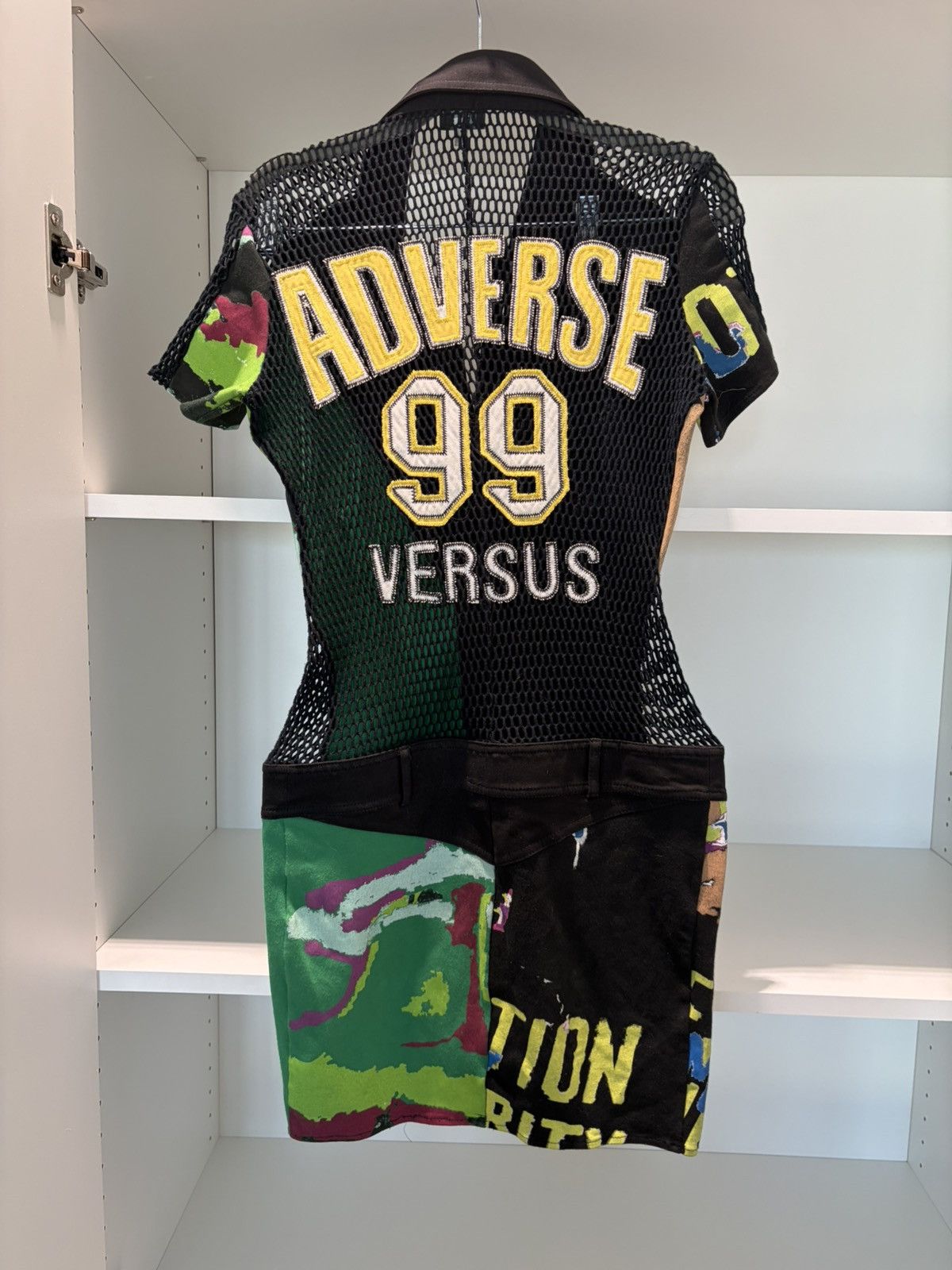 Versus Versace Very Rare Versus Versace Vintage "Adverse 99" Mini Dress Size S / US 4 / IT 40 - 2 Thumbnail
