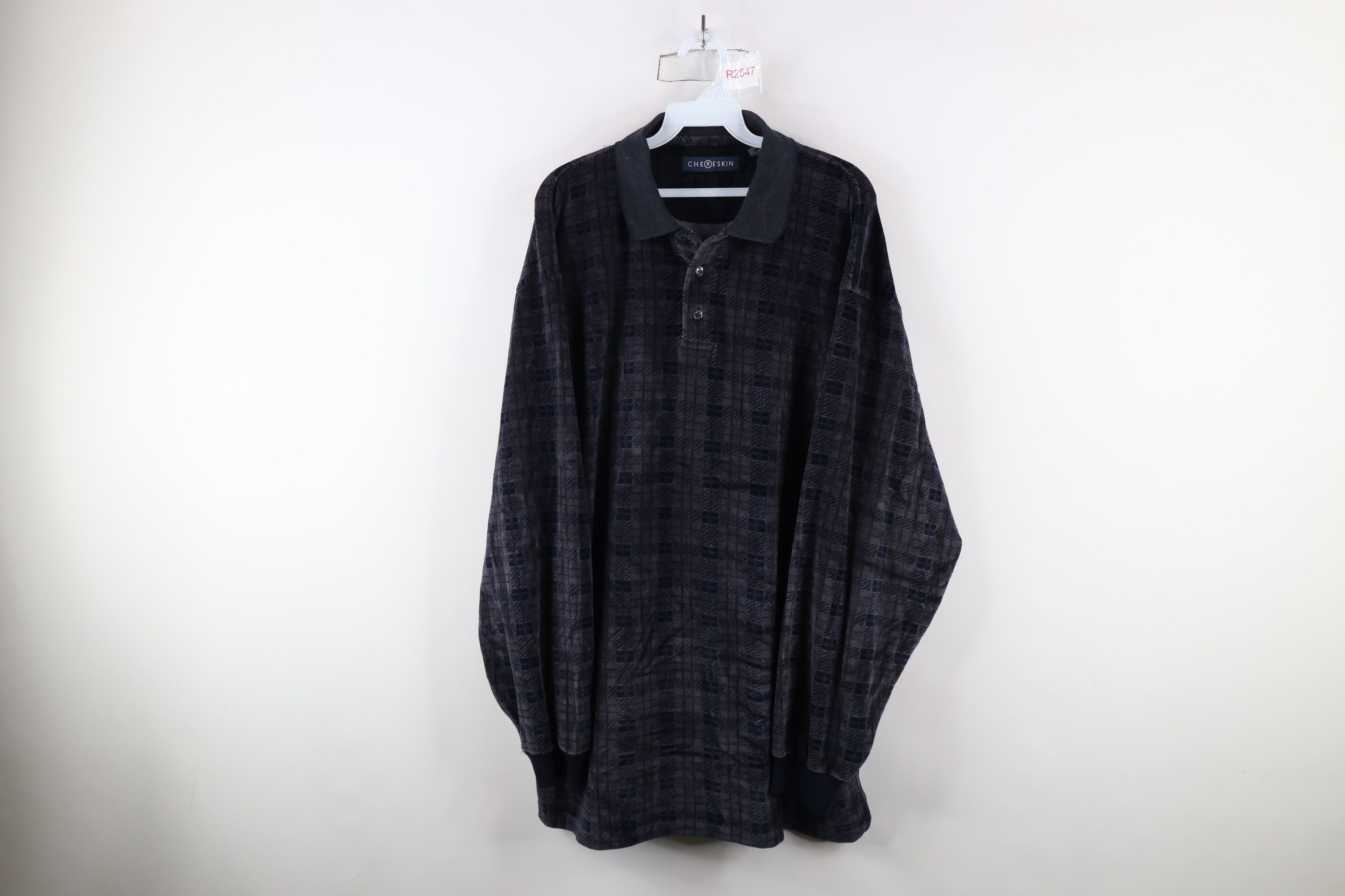 Vintage Vintage 90s Streetwear Fleece Long Sleeve Rugby Polo Shirt Size US XXL / EU 58 / 5 - 1 Thumbnail