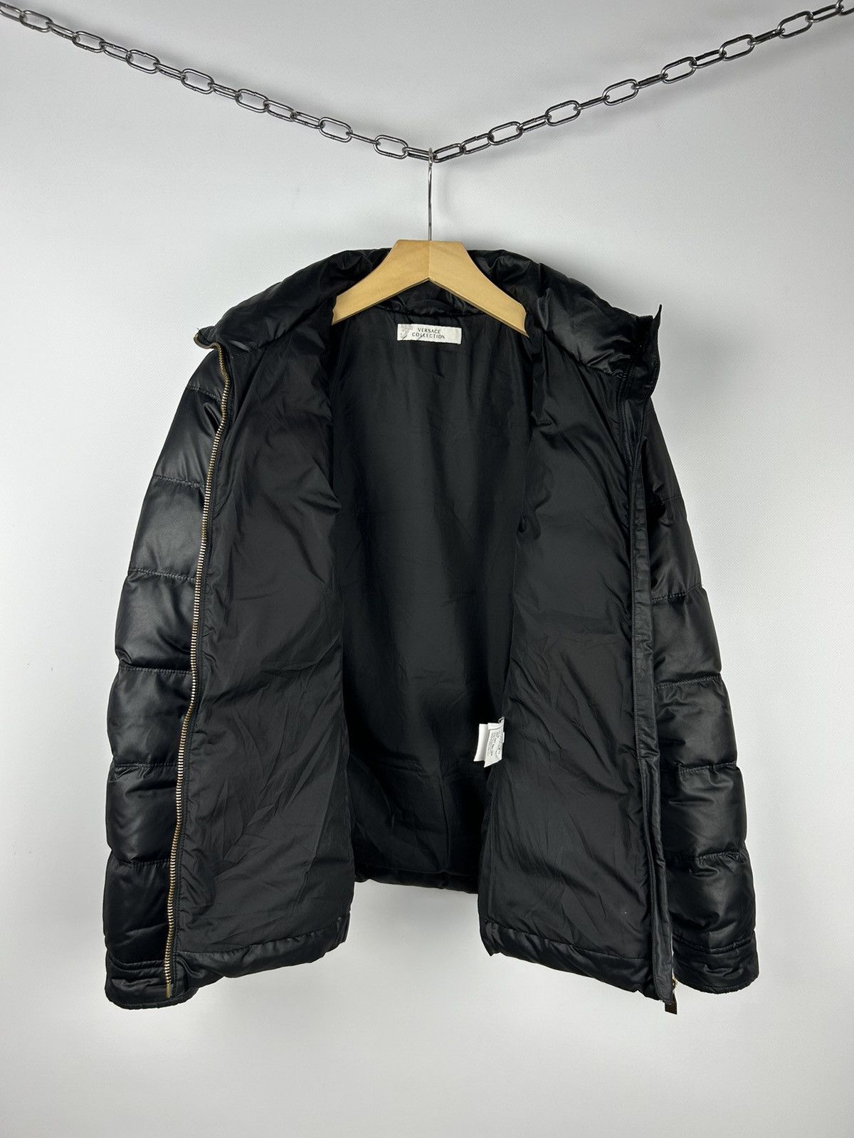 Versace Collection Goose Down Jacket Black Puffer Wmns Sz 44