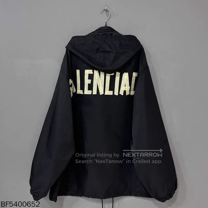Balenciaga Balenciaga Logo letter print sun protection hooded jacket Size US S / EU 44-46 / 1 - 2 Thumbnail