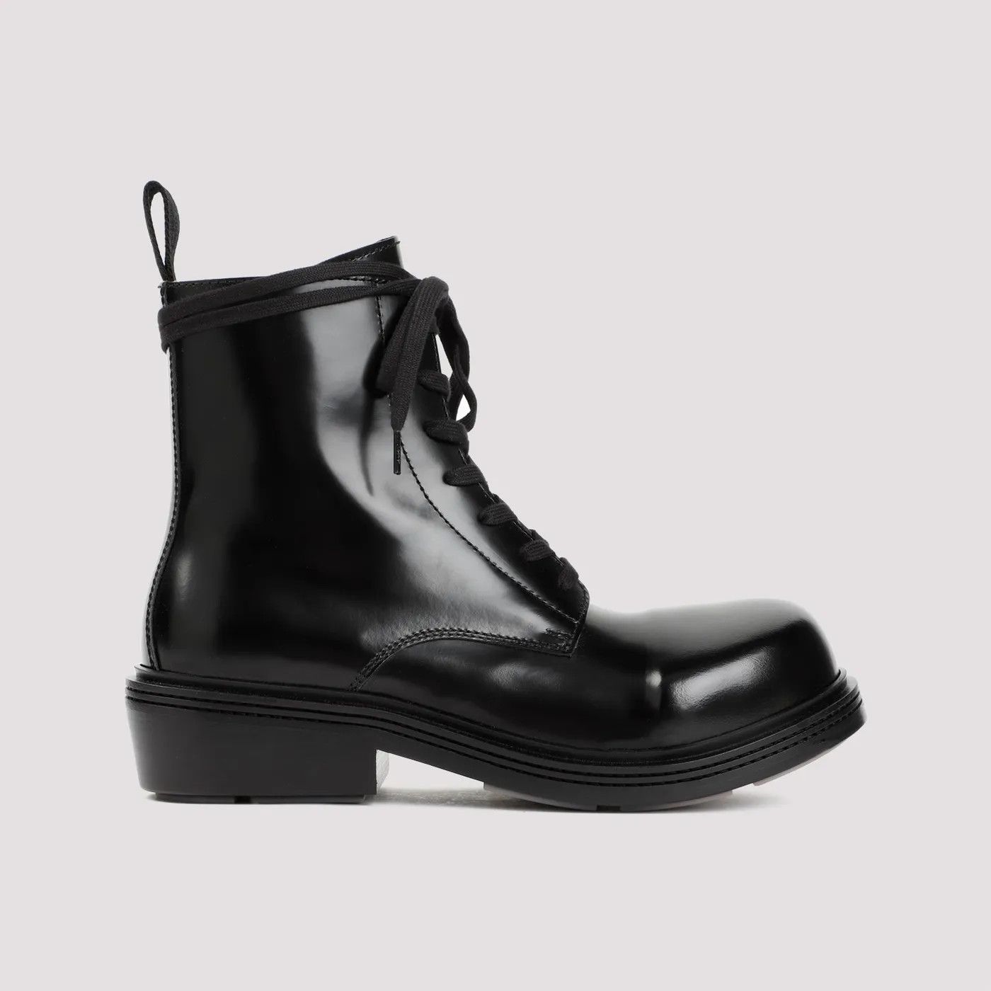 Bottega Veneta o1bcso1str0226 Fireman Lace-Up Boots in Black Size US 9 / EU 42 - 1 Thumbnail