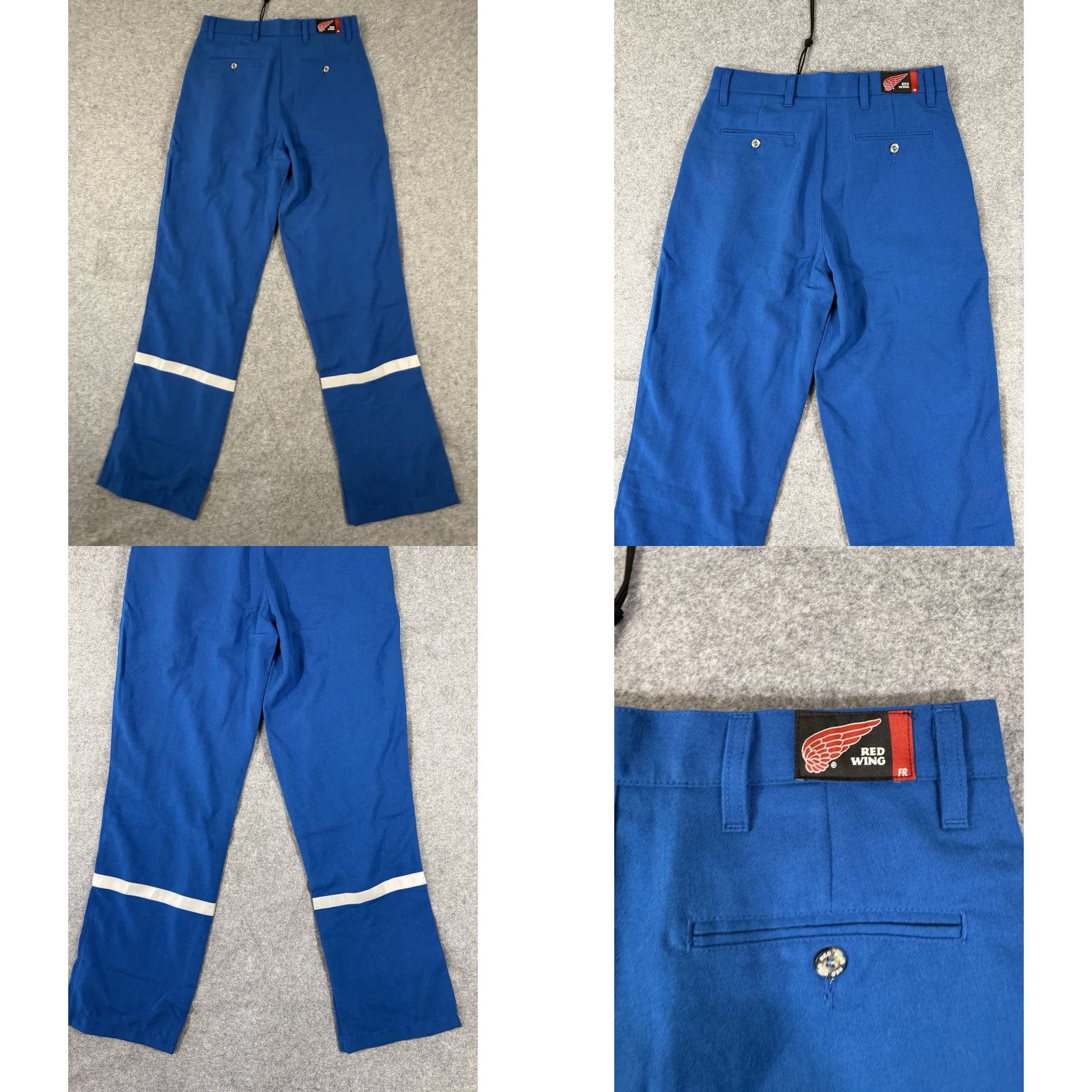 Red Wing VINTAGE? No — Final title: Red Wing Flame Resistant FR Work Wear Pants Men 34X34 Blue Reflective Stripe NWT FR Pants Mens 34x34 Blue Reflective Stripe Size US 34 / EU 50 - 8 Thumbnail