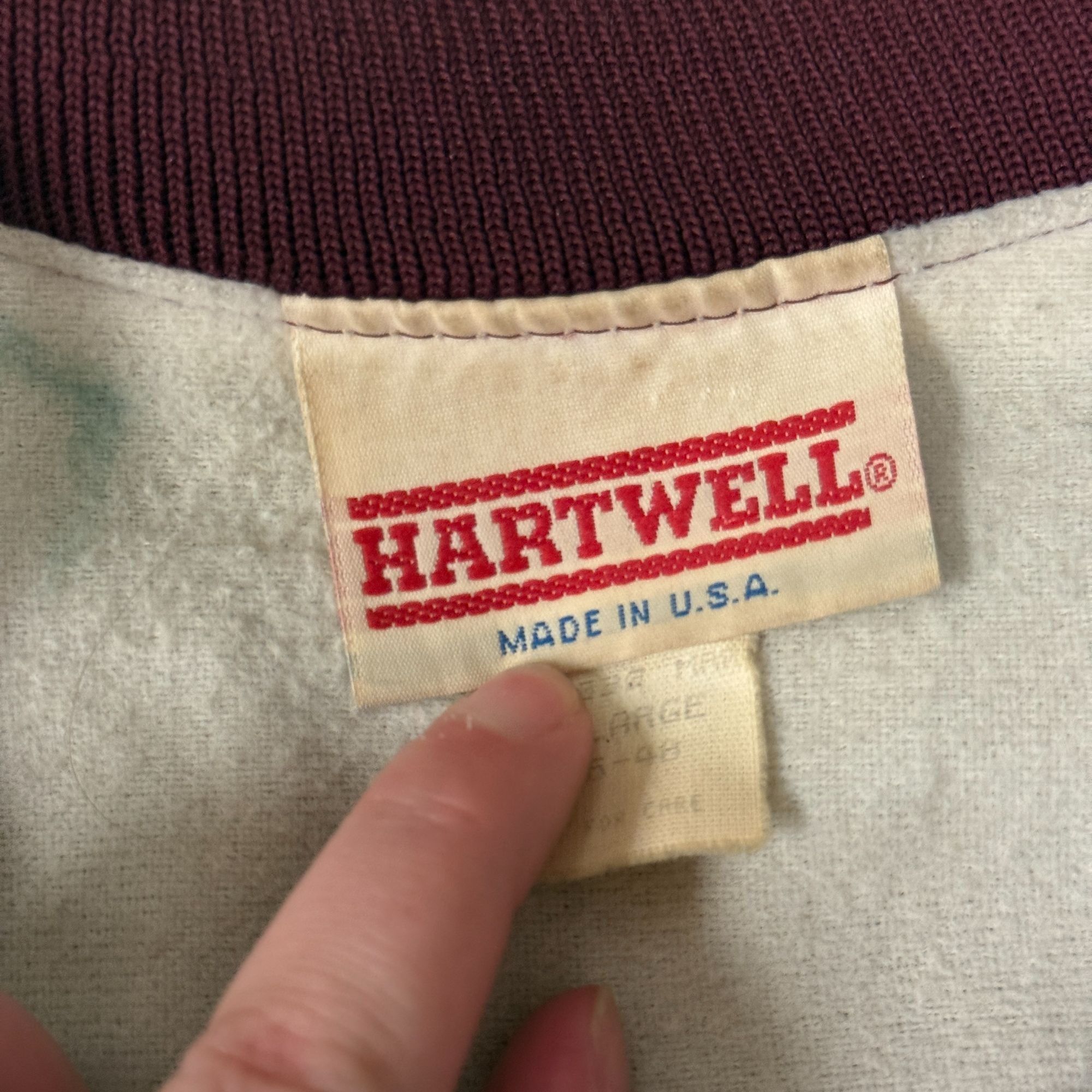 Other 80's Hartwell Maroon Nylon GTE The Power of One Jacket Size US XL / EU 56 / 4 - 4 Thumbnail