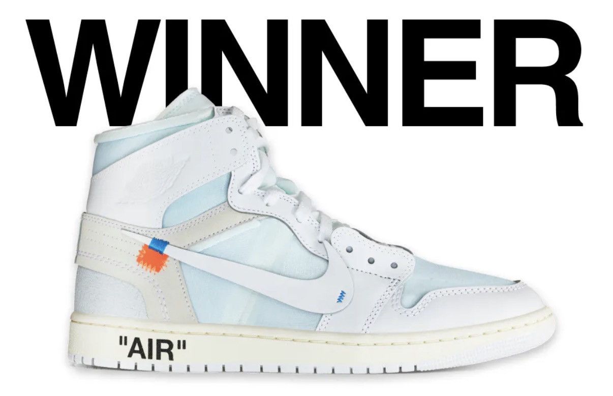 Jordan Brand × Off-White Jordan 1 VAA Alaska Size US 9.5 / EU 42-43 - 2 Thumbnail