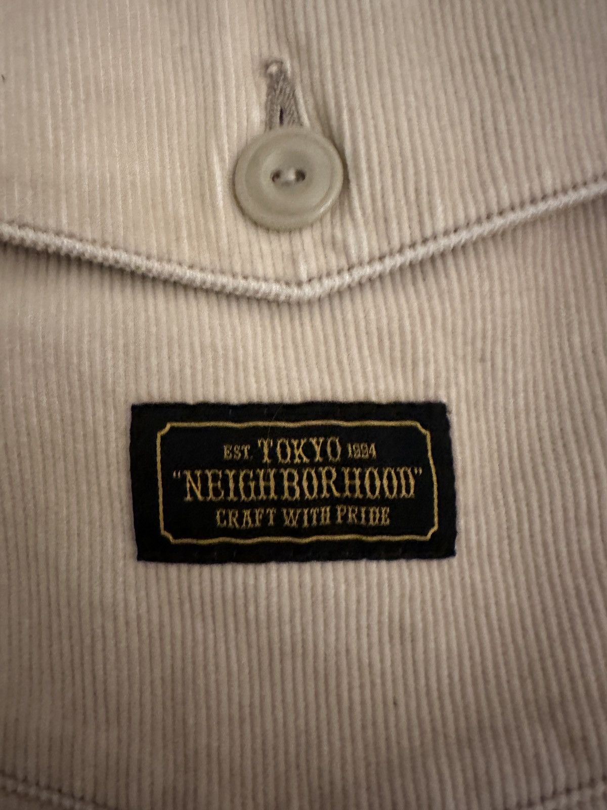 Neighborhood Neighborhood Tokyo Cream Corduroy A-2 Jacket Size Large Size US L / EU 52-54 / 3 - 2 Thumbnail