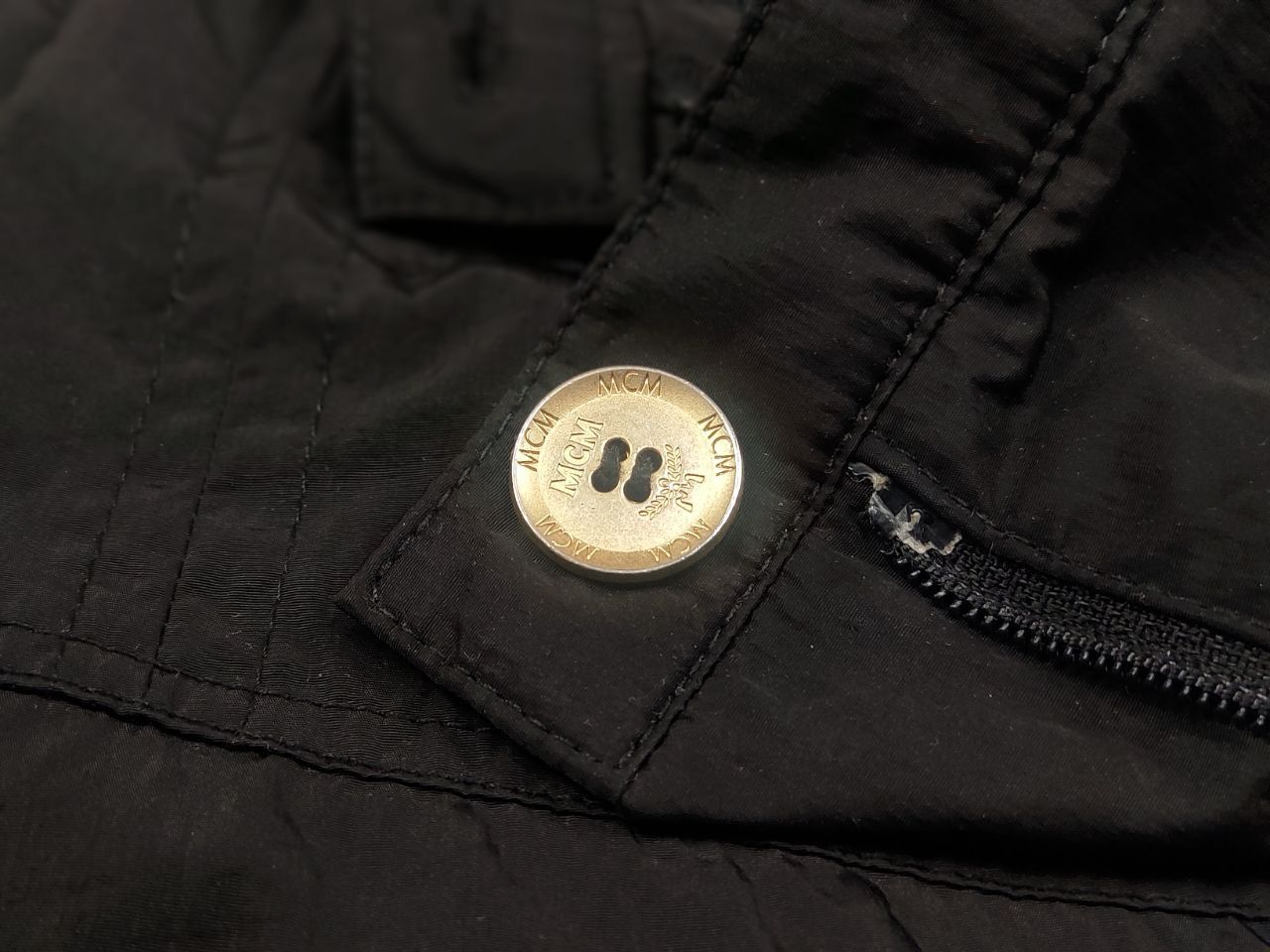 MCM Vintage MCM Sports Nylon Black wide casual Zip Trouser pants Size 38" / US 16 / IT 52 - 14 Thumbnail