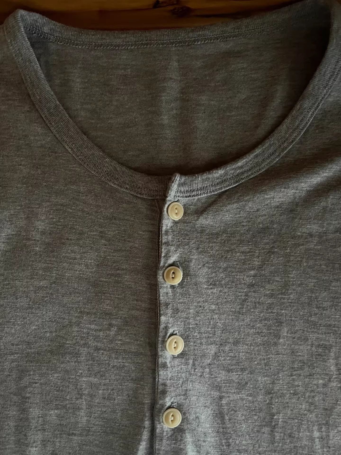 Visvim visvim 2013 Gray Retro Henley T-Shirt Size US M / EU 48-50 / 2 - 9 Thumbnail