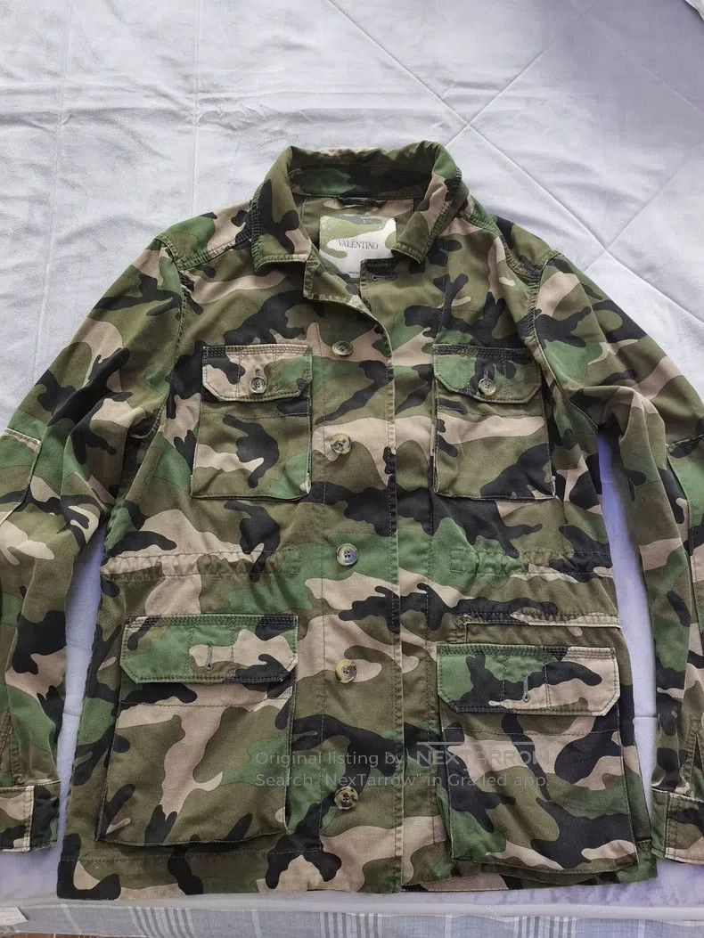 Valentino Valentino Camouflage canvas jacket Size US L / EU 52-54 / 3 - 1 Thumbnail