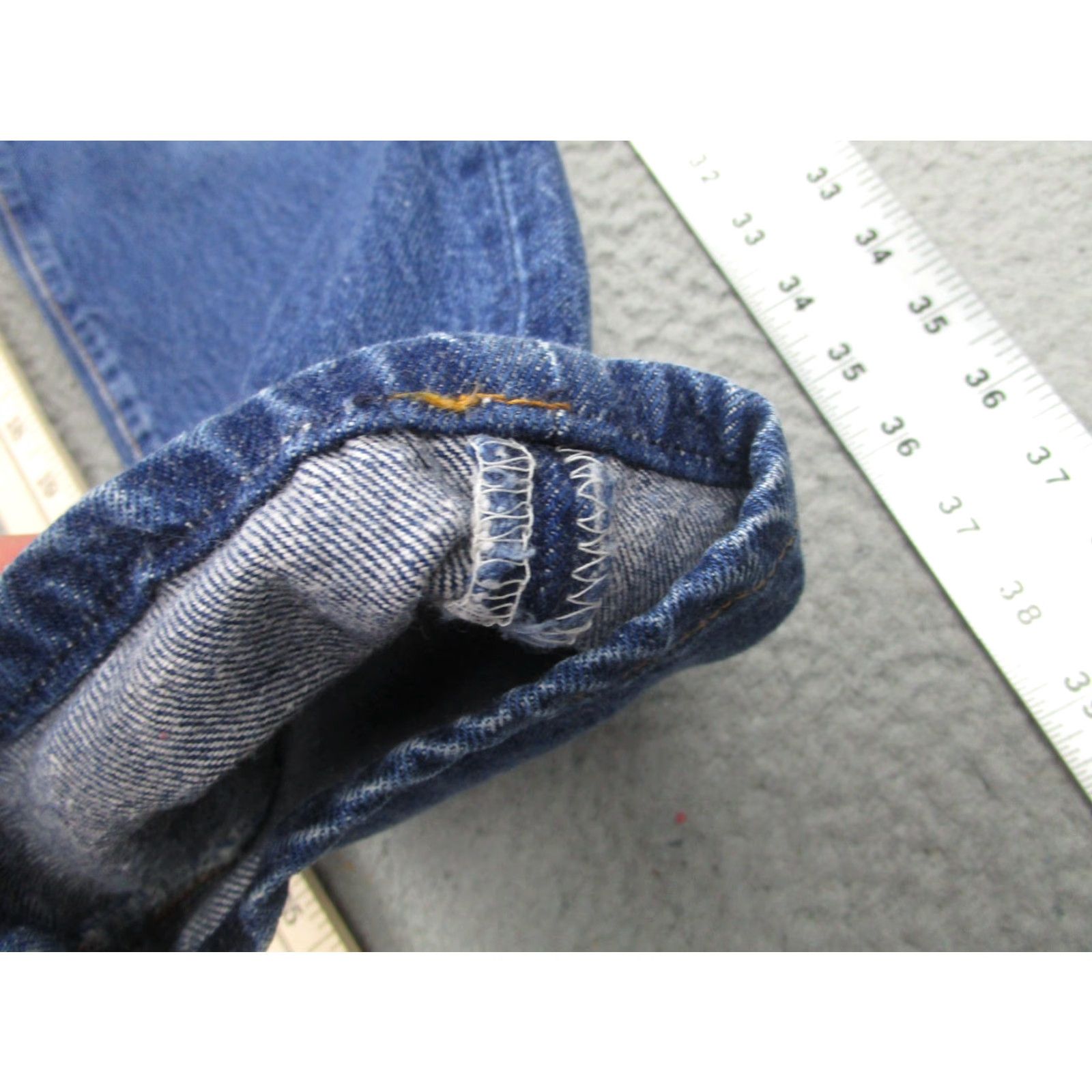 Levi's Vintage Levis 544 Jeans Womens 11 Blue High Rise Tapered Button Fly Made USA 90s Size 32" / US 10 / IT 46 - 3 Thumbnail