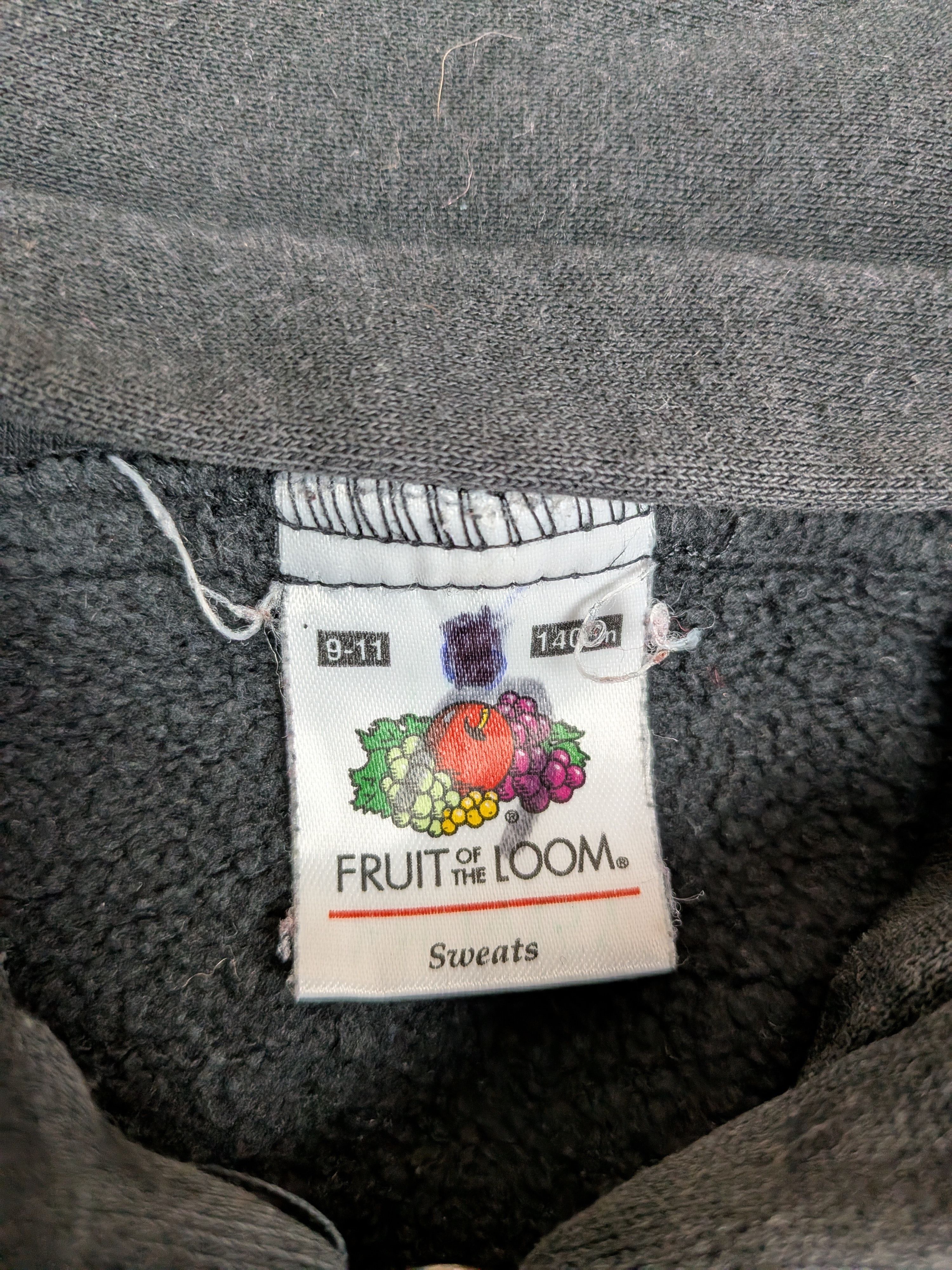 Fruit Of The Loom Fruit of the Loom Black Heavy Cotton Zip Hoodie Size XXS Size US XXS / EU 40 - 7 Thumbnail