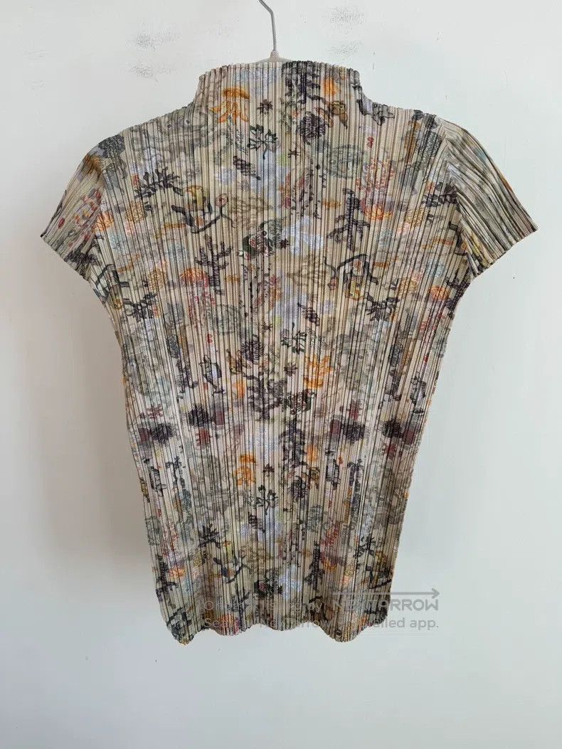 Issey Miyake Issey Miyake Brown Short Sleeve Size L / US 10 / IT 46 - 2 Thumbnail