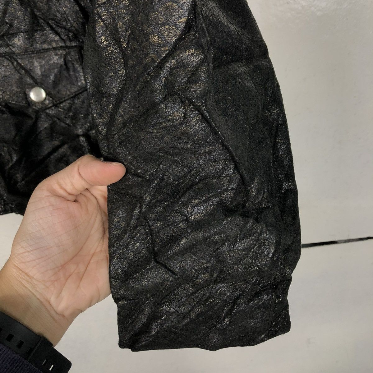 Japanese Brand 🔥VINTAGE BIKER LEATHER JACKET SWAGGER DOUBLE COLLAR Size US M / EU 48-50 / 2 - 17 Thumbnail