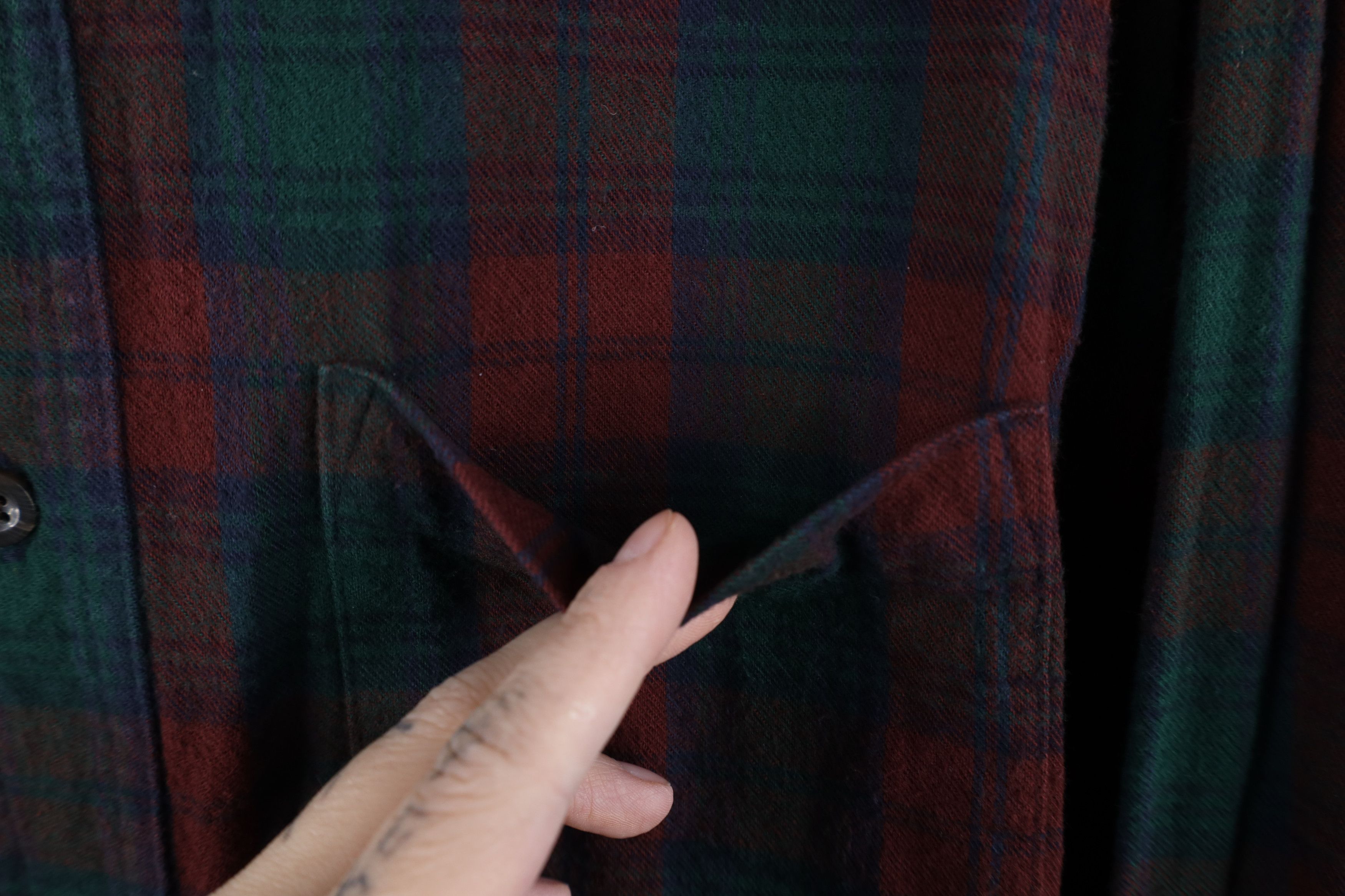 L.L. Bean Vintage 90s LL Bean Flannel Collared Button Down Shirt Plaid Size US L / EU 52-54 / 3 - 4 Thumbnail