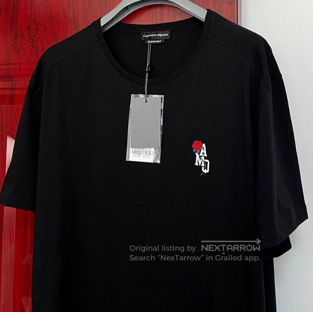 Alexander McQueen Alexander McQueen Men's Embroidered T-shirt. Size US L / EU 52-54 / 3 - 2 Thumbnail