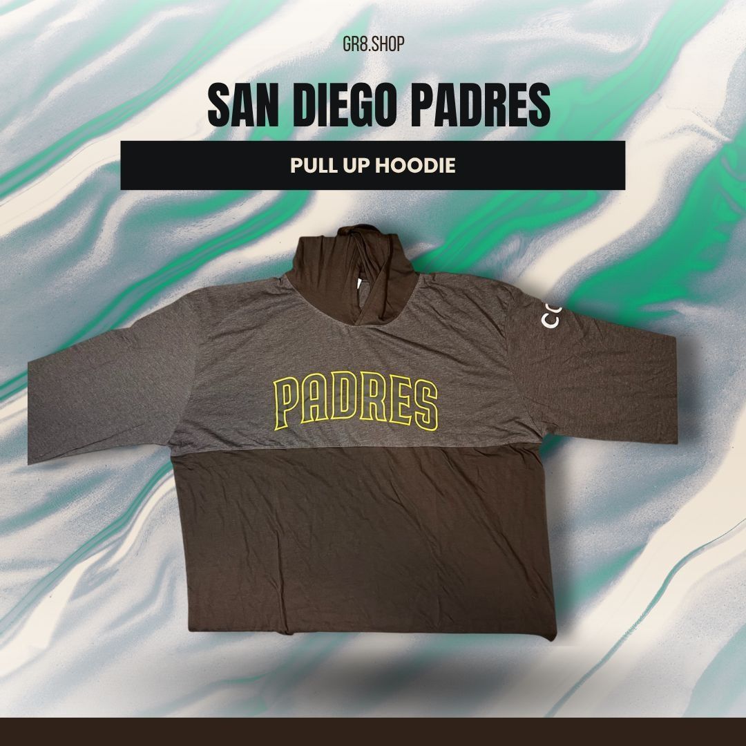 Other San Diego Padres Pull Up Hoodie 2XL Gray & Brown 60% Cotton Size US XXL / EU 58 / 5 - 1 Thumbnail