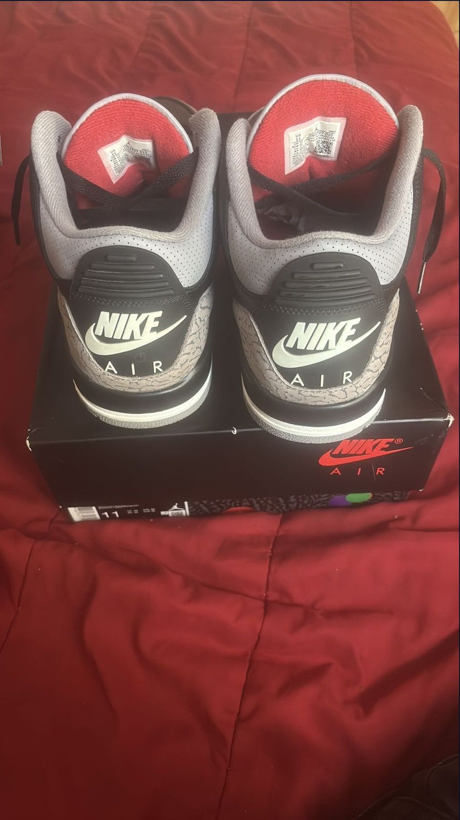 Jordan Brand Jordan 3 Black Cement 2024 Size US 11 / EU 44 - 5 Thumbnail