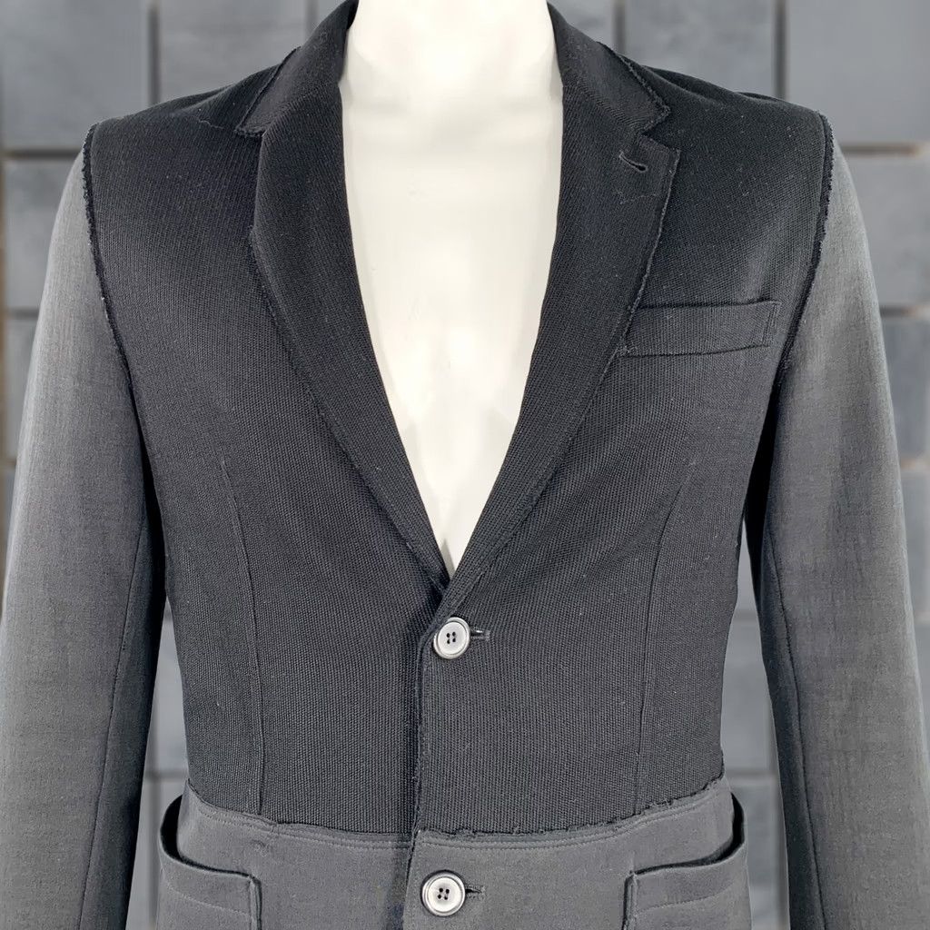 Lanvin LANVIN Jacket Size 42 Black Mixed Fabrics Cotton Single breasted Jacket Mens Medium? Size US XS / EU 42 / 0 - 1 Thumbnail
