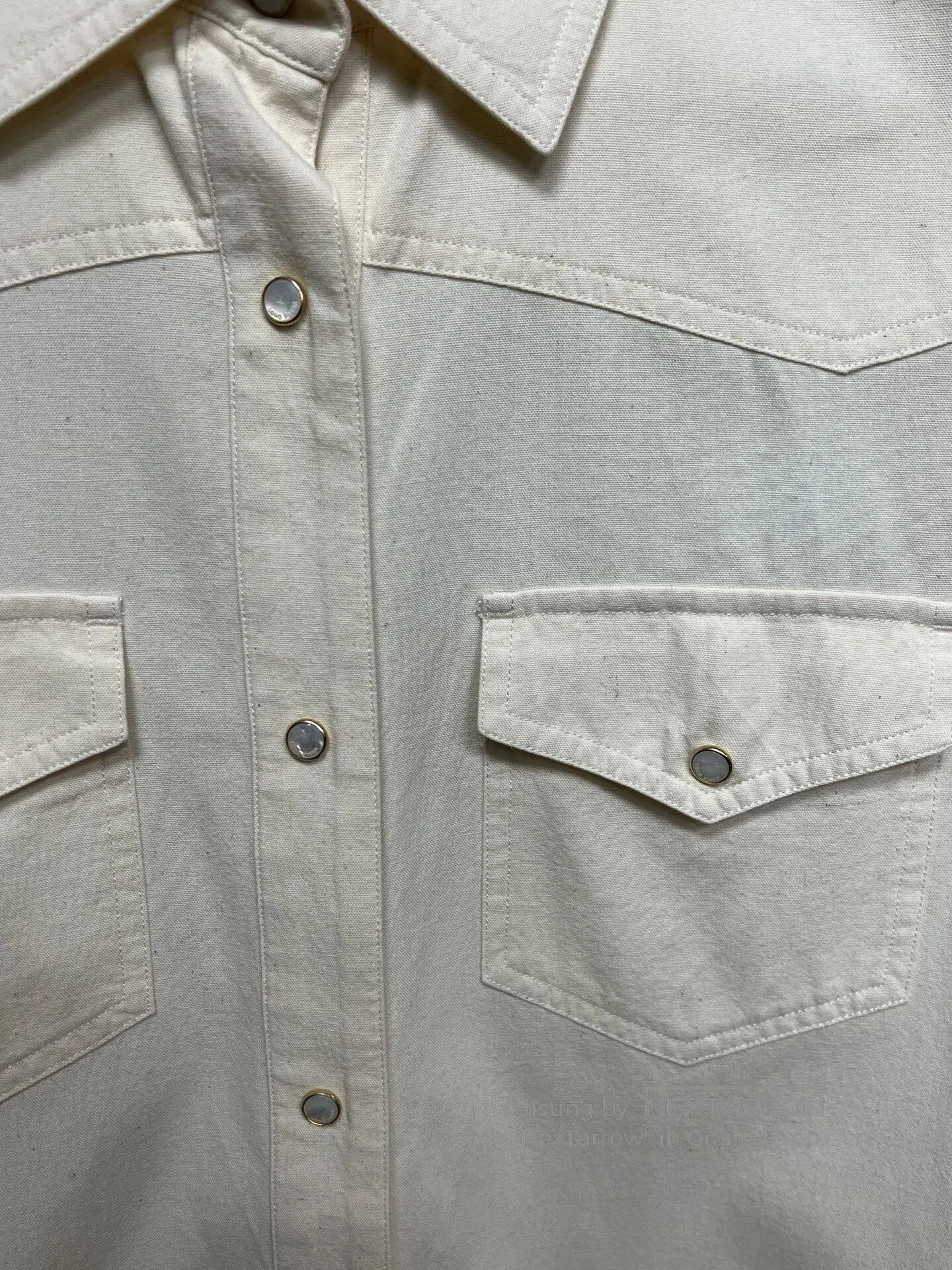 Loro Piana Loro Piana Mother-of-Pearl Button Shirt. Size US L / EU 52-54 / 3 - 3 Thumbnail
