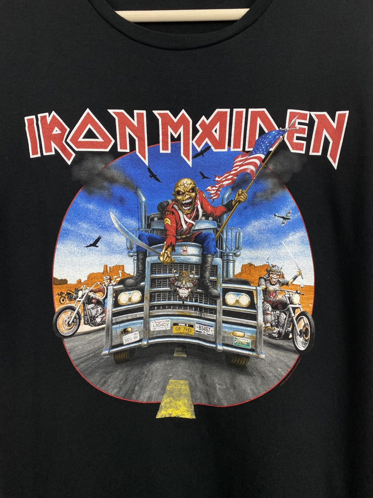 Iron Maiden 🇺🇸 ☠️ Vintage Y2K Iron Maiden Death Skull Skeleton Rare Retro Size US XXL / EU 58 / 5 - 7 Thumbnail