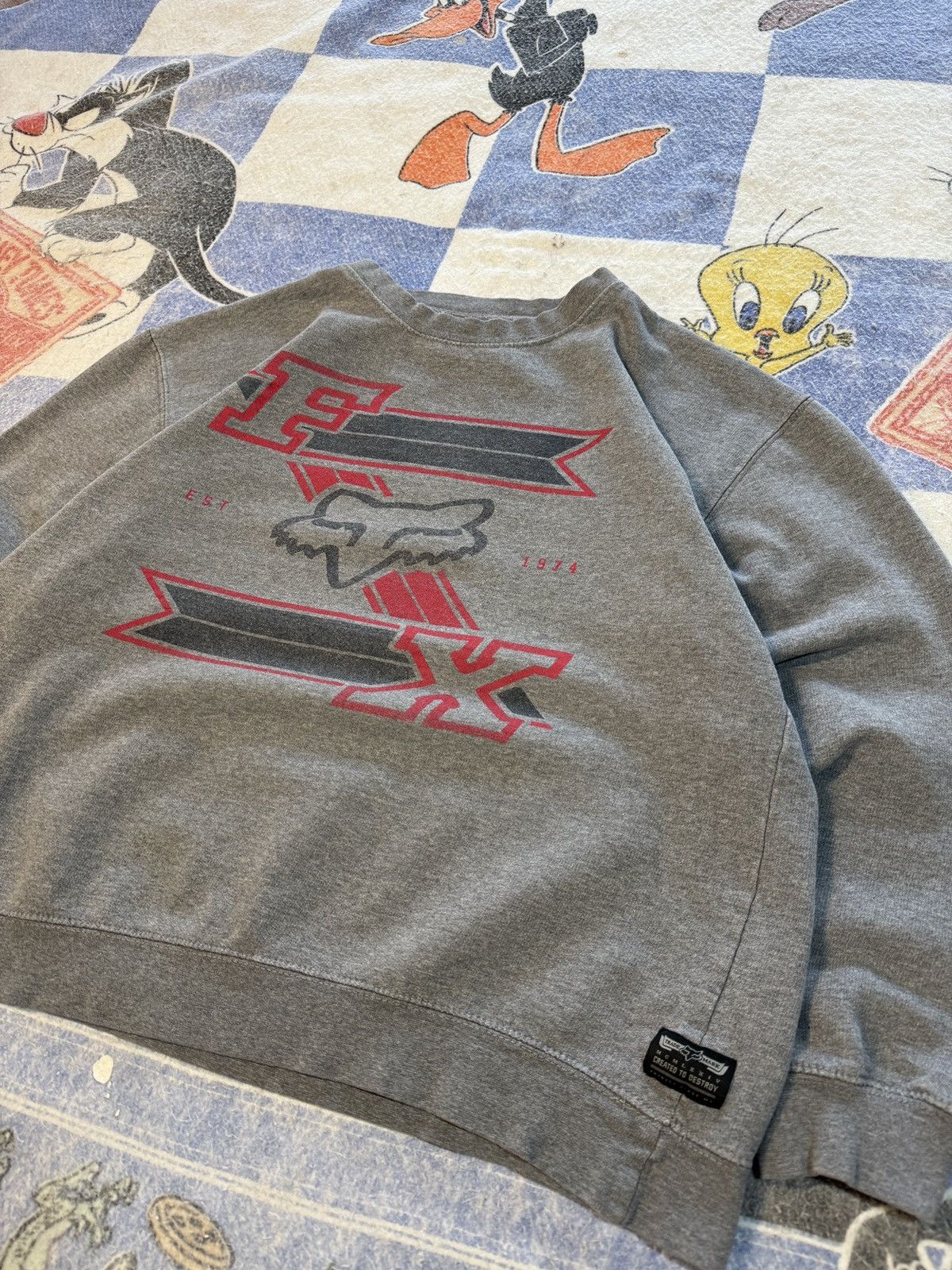 Fox Racing Y2K fox crewneck sweatshirt Size US L / EU 52-54 / 3 - 2 Thumbnail