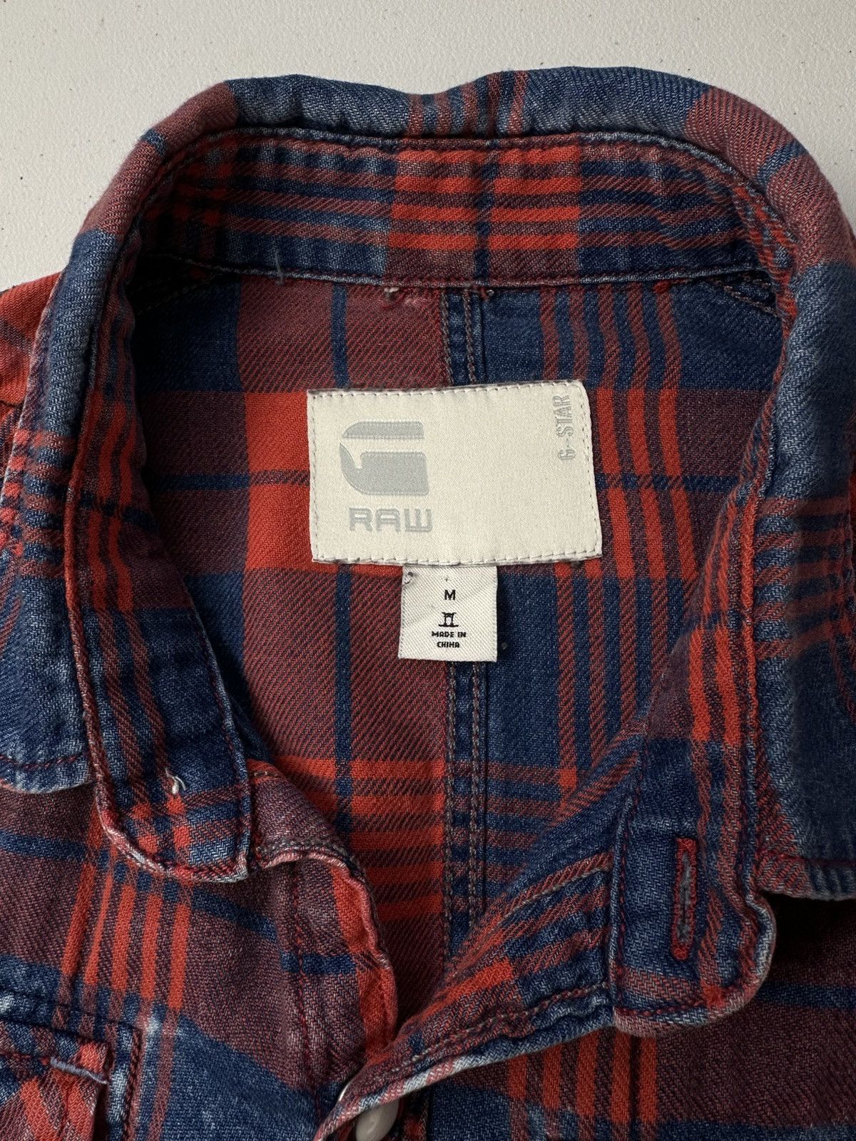 G-Star G-star Raw Landoh Flannel Shirt Long Sleeve Button Up Size US M / EU 48-50 / 2 - 6 Thumbnail