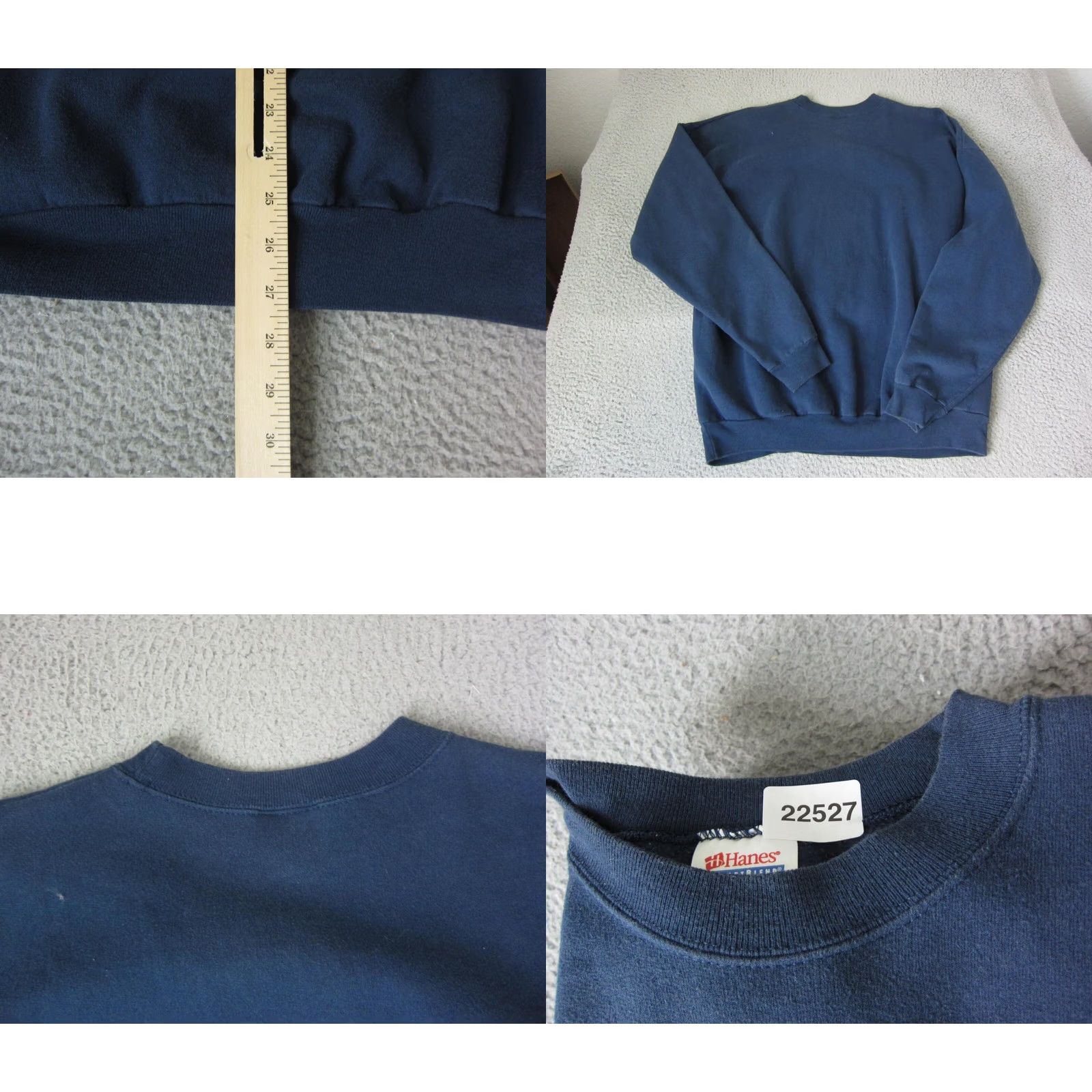 Hanes VINTAGE Hanes Sweatshirt Mens XL Blue St Johns Crest Casual Pullover Crew Neck Sweater Knit 90s All Seasons Size US XL / EU 56 / 4 - 8 Thumbnail