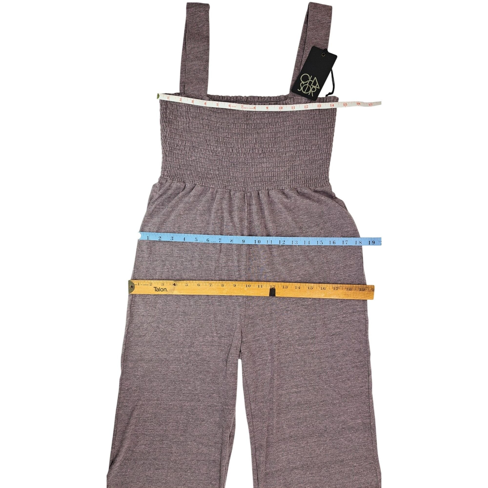 Chaser Brand Chaser Women Smocked Wide-Leg Jumpsuit Stretchy Straps Soft Size S / US 4 / IT 40 - 4 Thumbnail