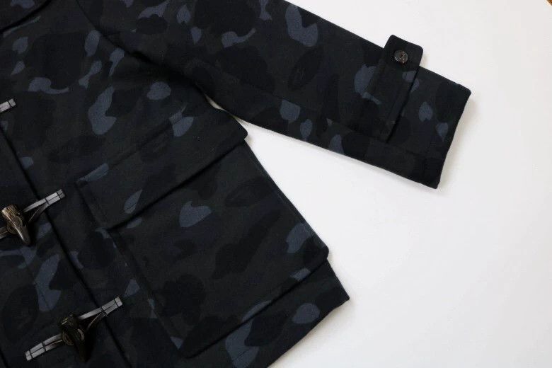 Bape Black Camouflage Hooded Toggle Coat Size US L / EU 52-54 / 3 - 5 Thumbnail